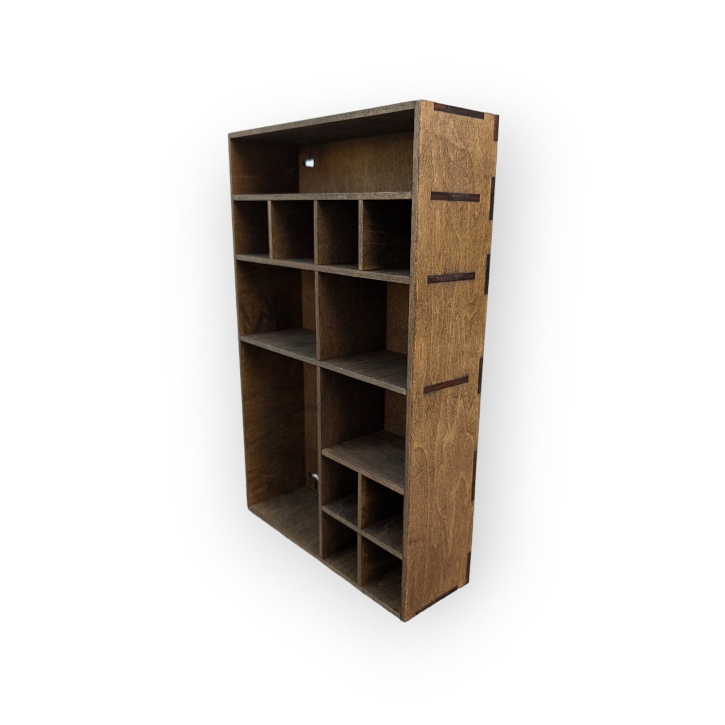 Shadow Box Wooden Display Shelf - Wall Cubby Shelf - Multiple Compartment Sizes - #4b - Trinket Shelf - Curio Cabinet