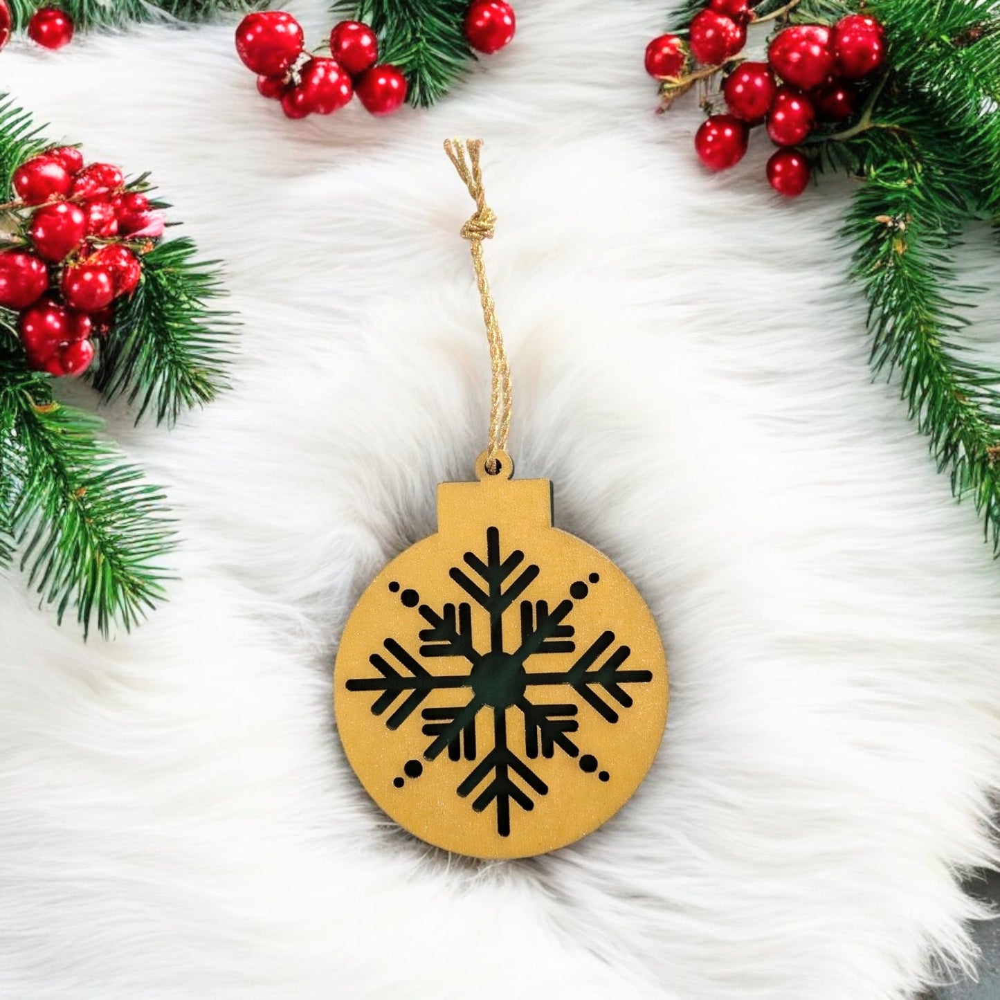 Set of 8 Minimalist Scandinavian Style Christmas Tree Ornaments - Hygge Christmas Ornaments - Rustic Ornament Set - Boho Christmas Ornaments