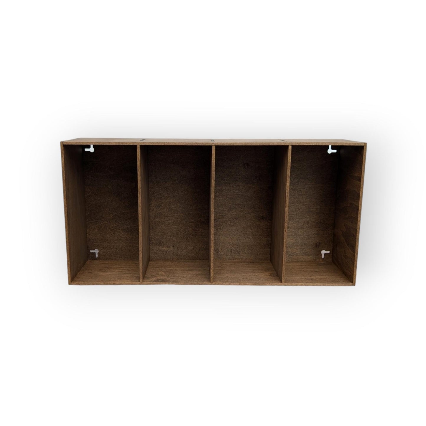 4 Compartment Wooden Display Shelf - 5x10 - Trinket Shelf - Curio Cabinet