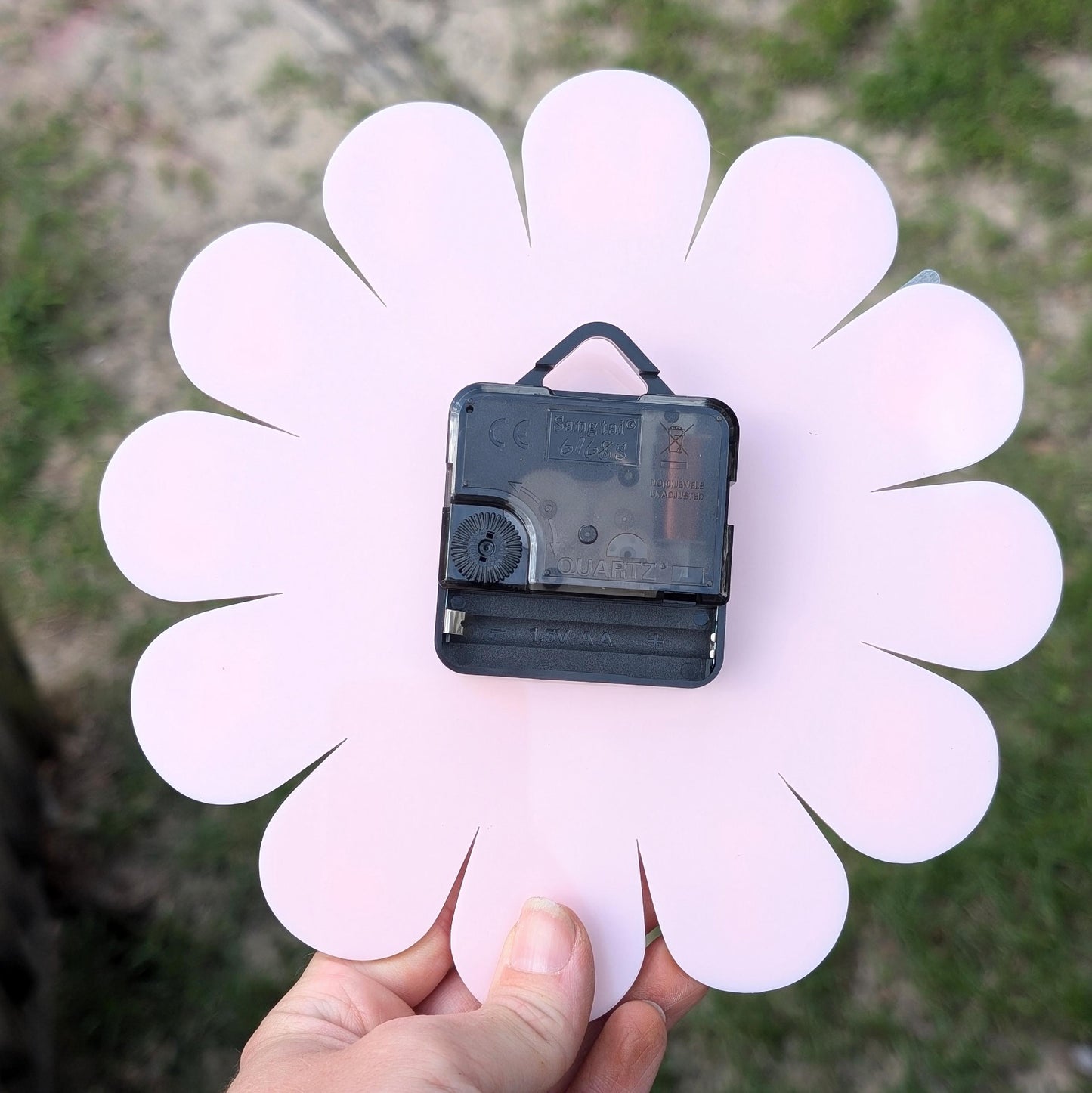 Mini Retro Vintage 1970s Inspired Daisy Wall Clock -Funky Wall Clock - Retro Clock - Flower Power -Mini Clock - Kitchen Clock - Flower Clock