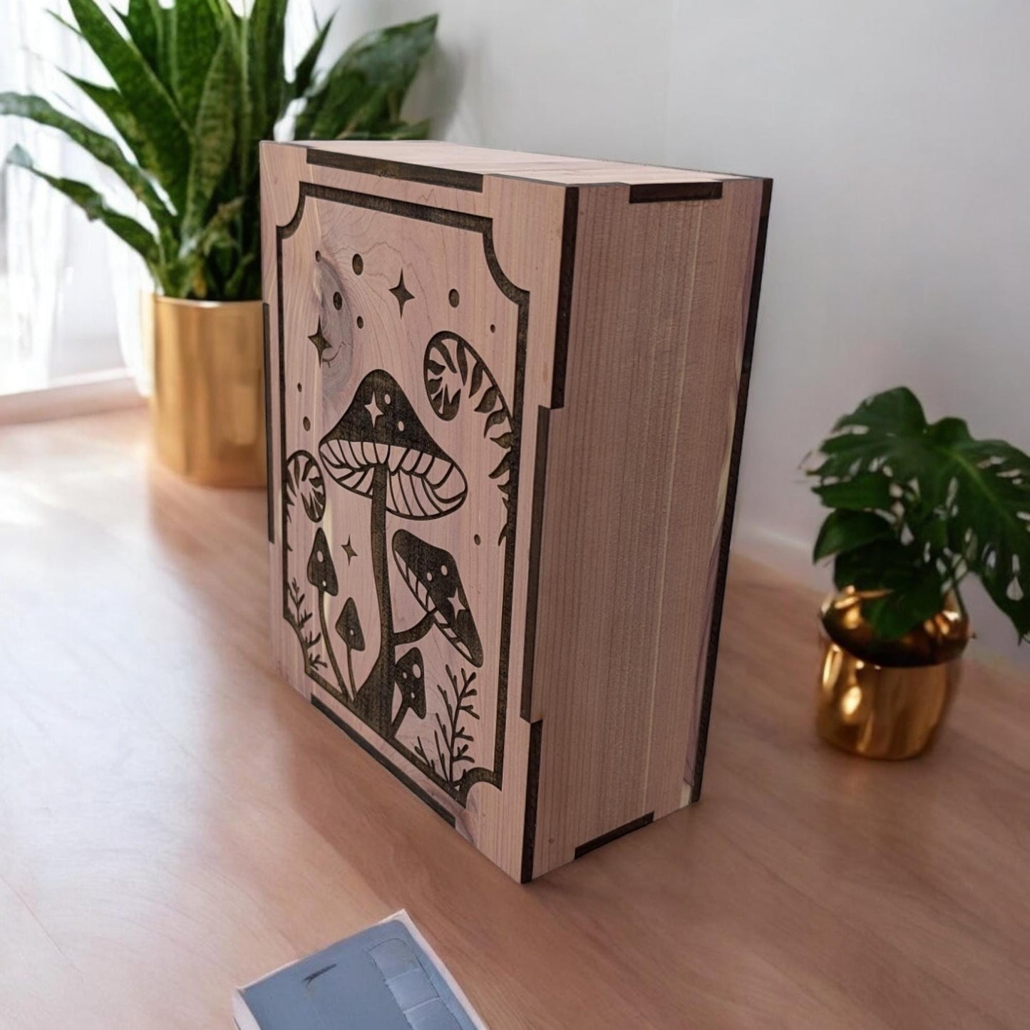 Custom Mushroom Wooden Display Box