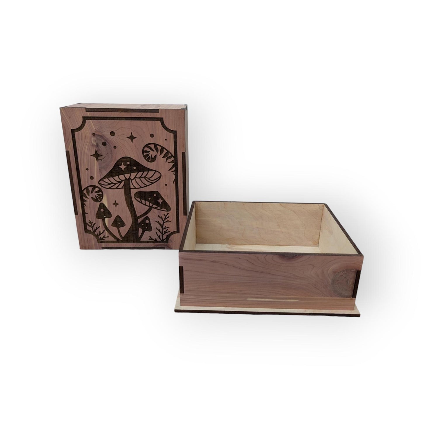 Custom Mushroom Wooden Display Box
