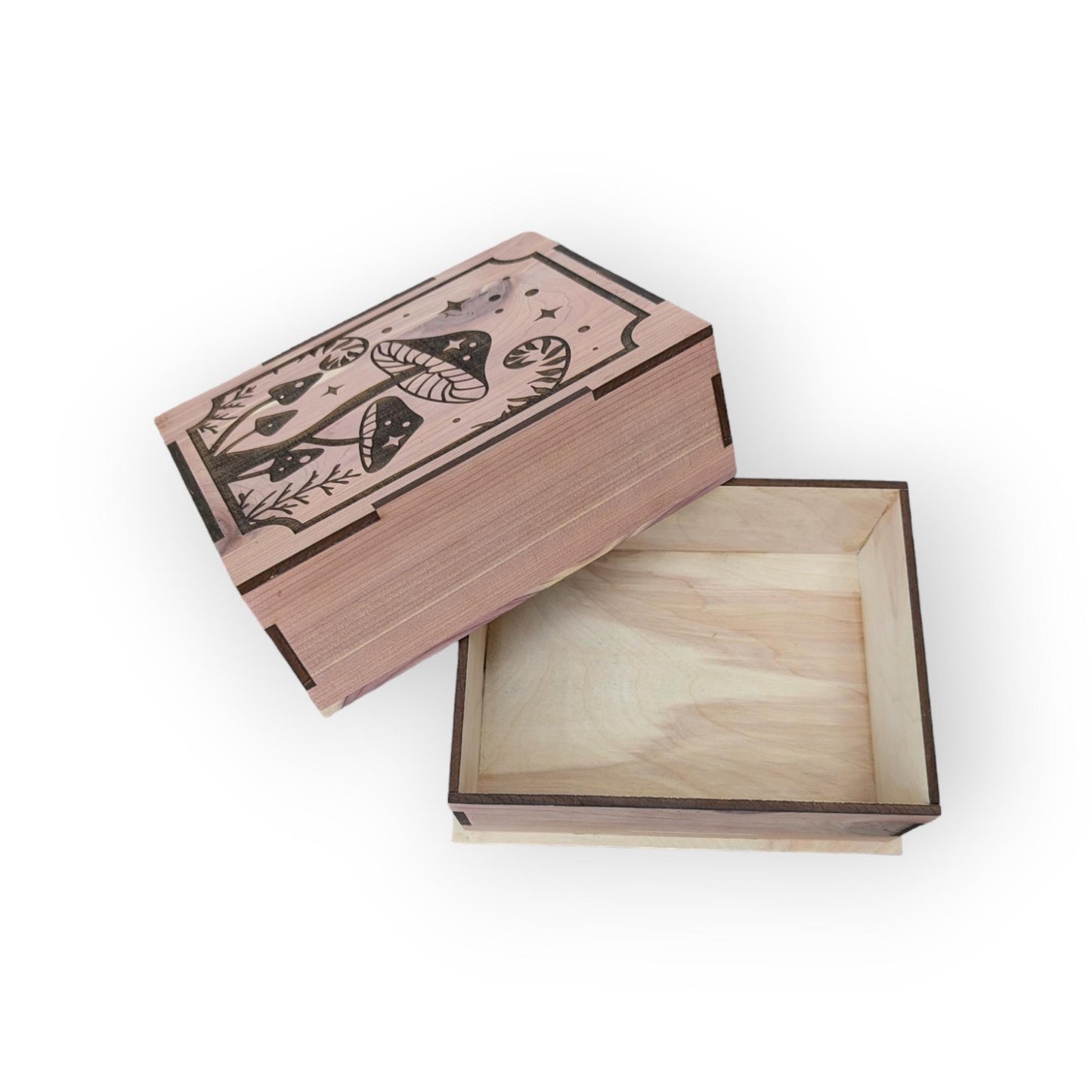 Custom Mushroom Wooden Display Box