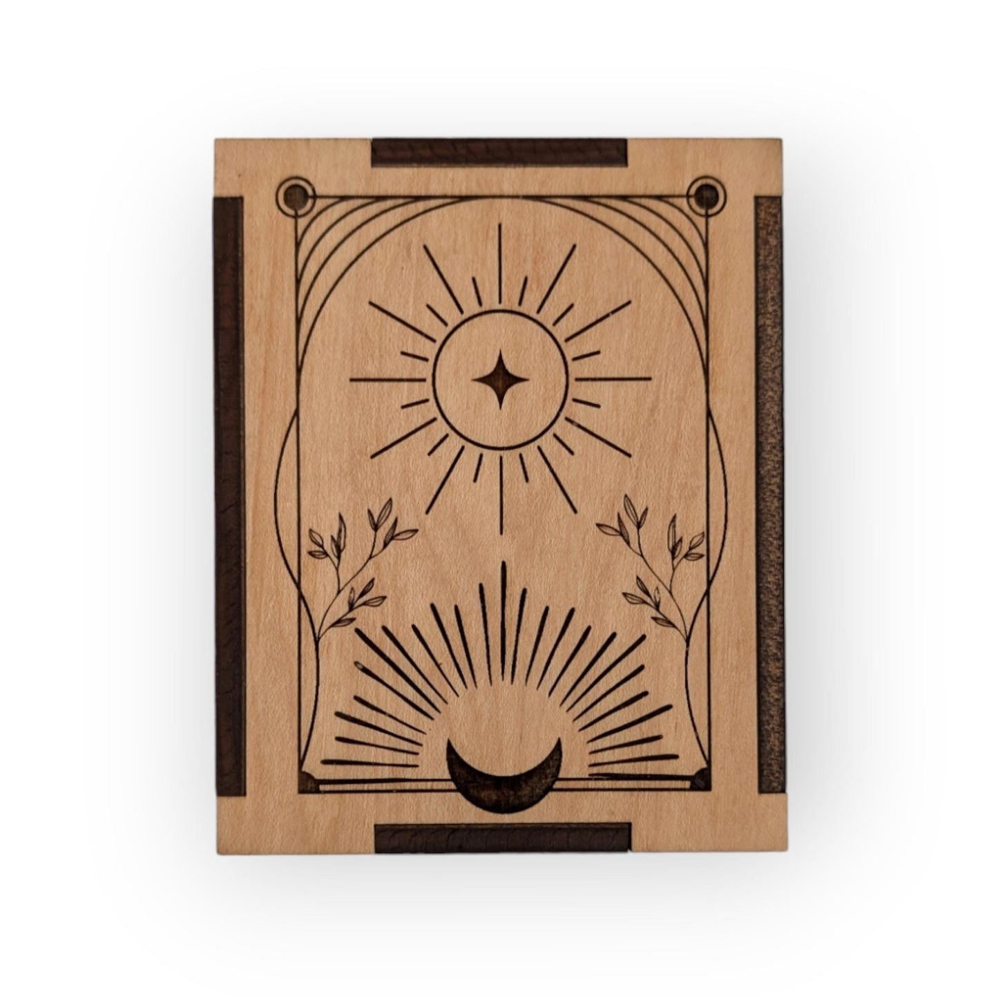 Sun and Moon Wooden Display Box
