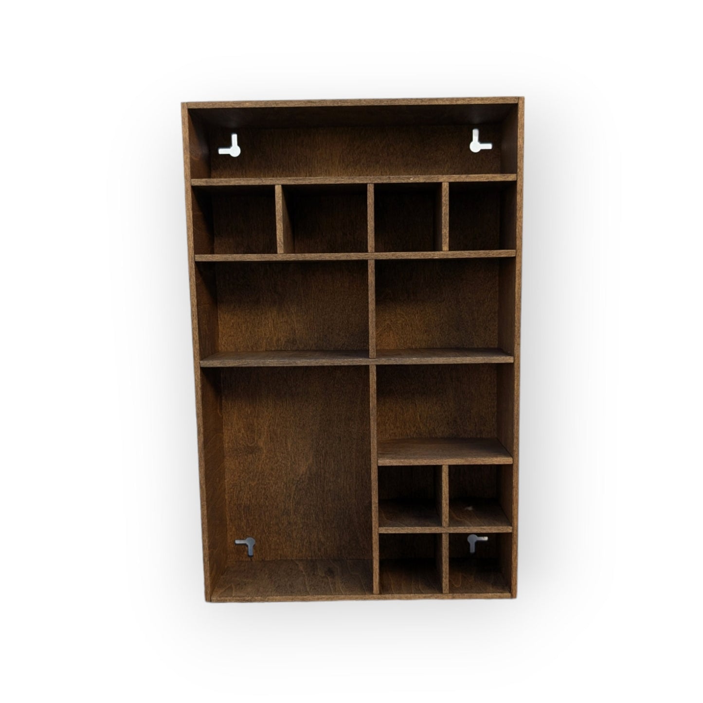 Shadow Box Wooden Display Shelf - Wall Cubby Shelf - Multiple Compartment Sizes - #4b - Trinket Shelf - Curio Cabinet