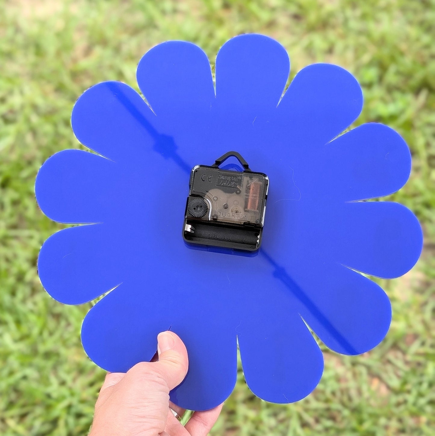 Blue Daisy Wall Clock