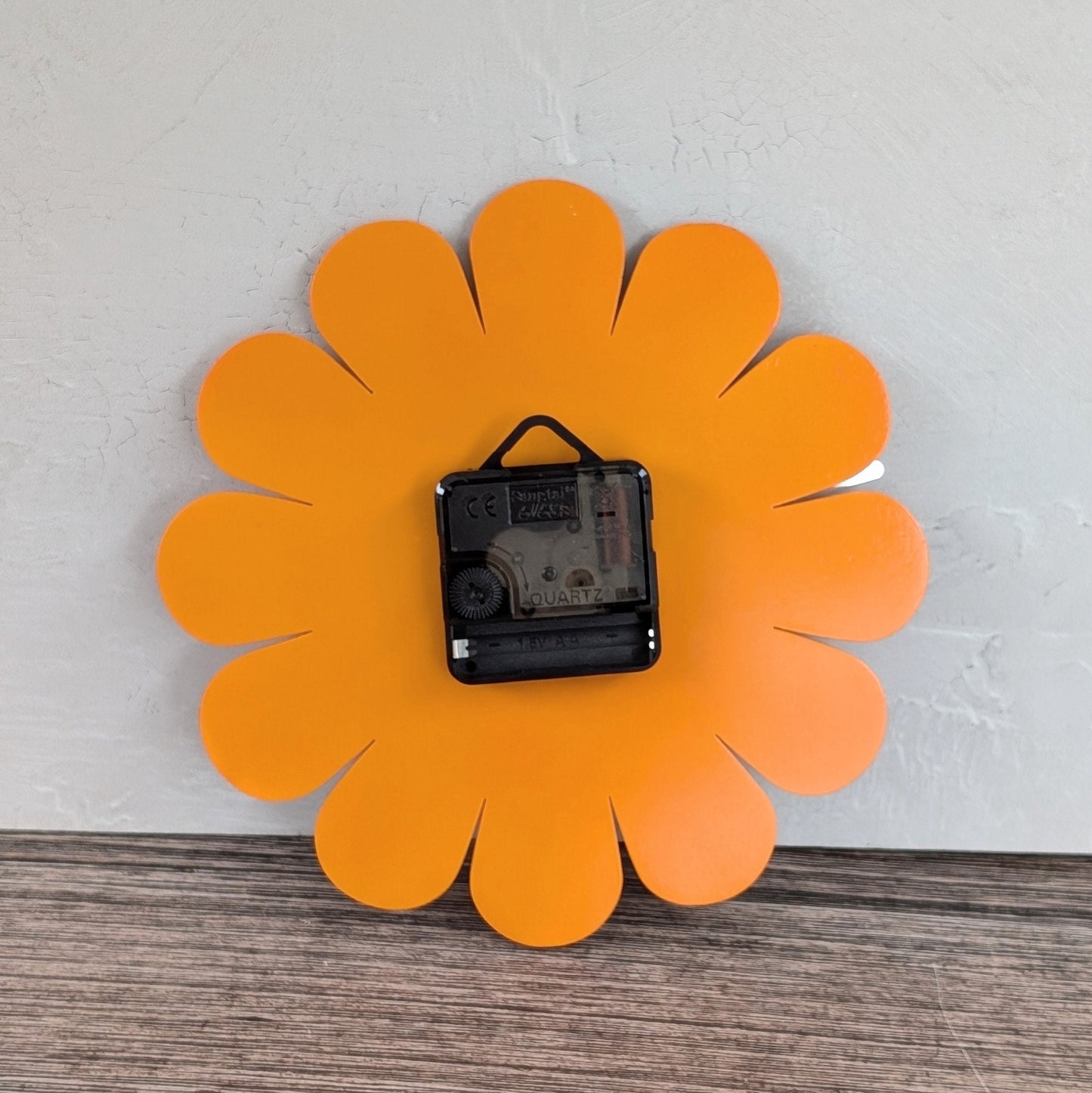 Mini Retro Vintage 1970s Inspired Daisy Wall Clock -Funky Wall Clock - Retro Clock - Flower Power -Mini Clock - Kitchen Clock - Flower Clock