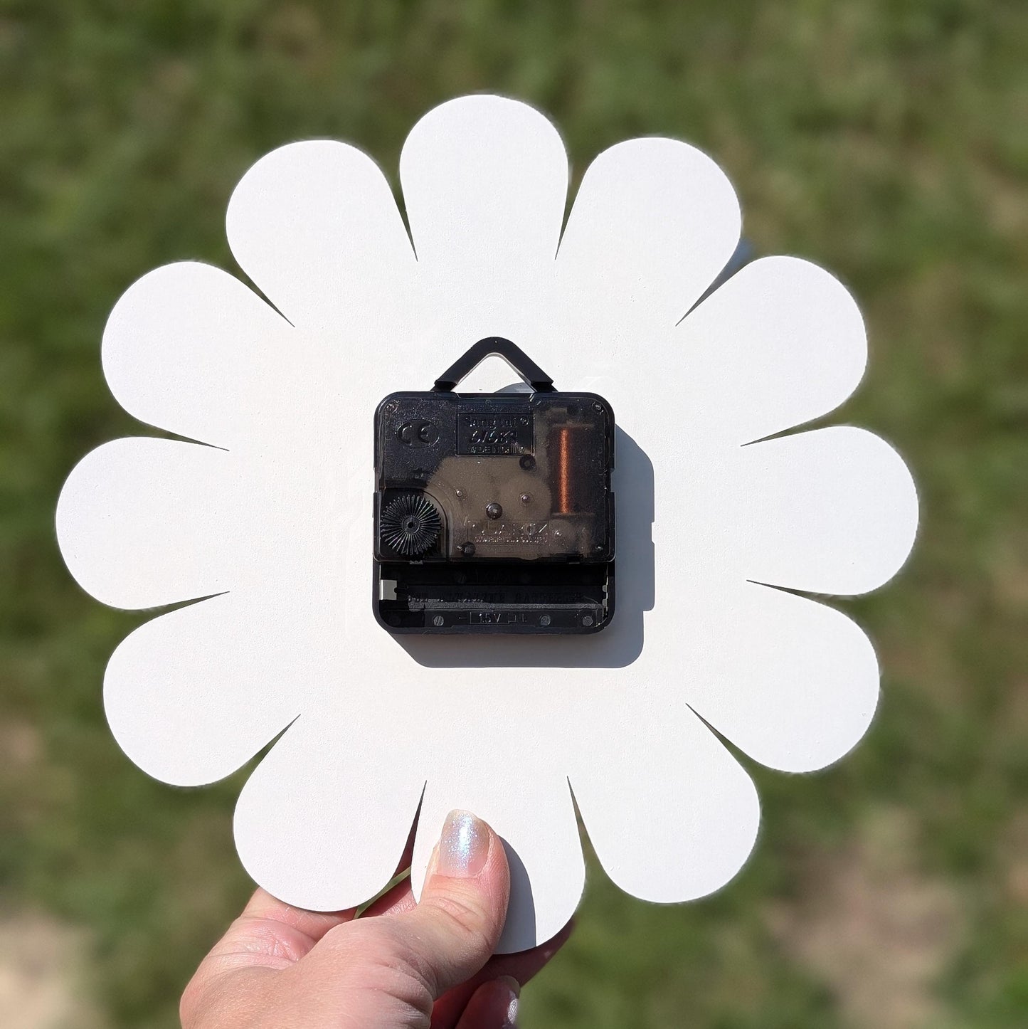 Mini Retro Vintage 1970s Inspired Daisy Wall Clock -Funky Wall Clock - Retro Clock - Flower Power -Mini Clock - Kitchen Clock - Flower Clock