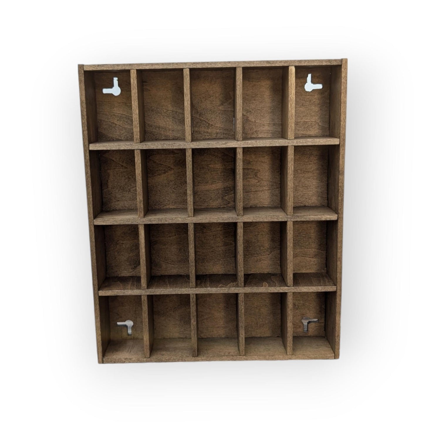 20 Compartment Wooden Display Shelf 1.5”x2.5”