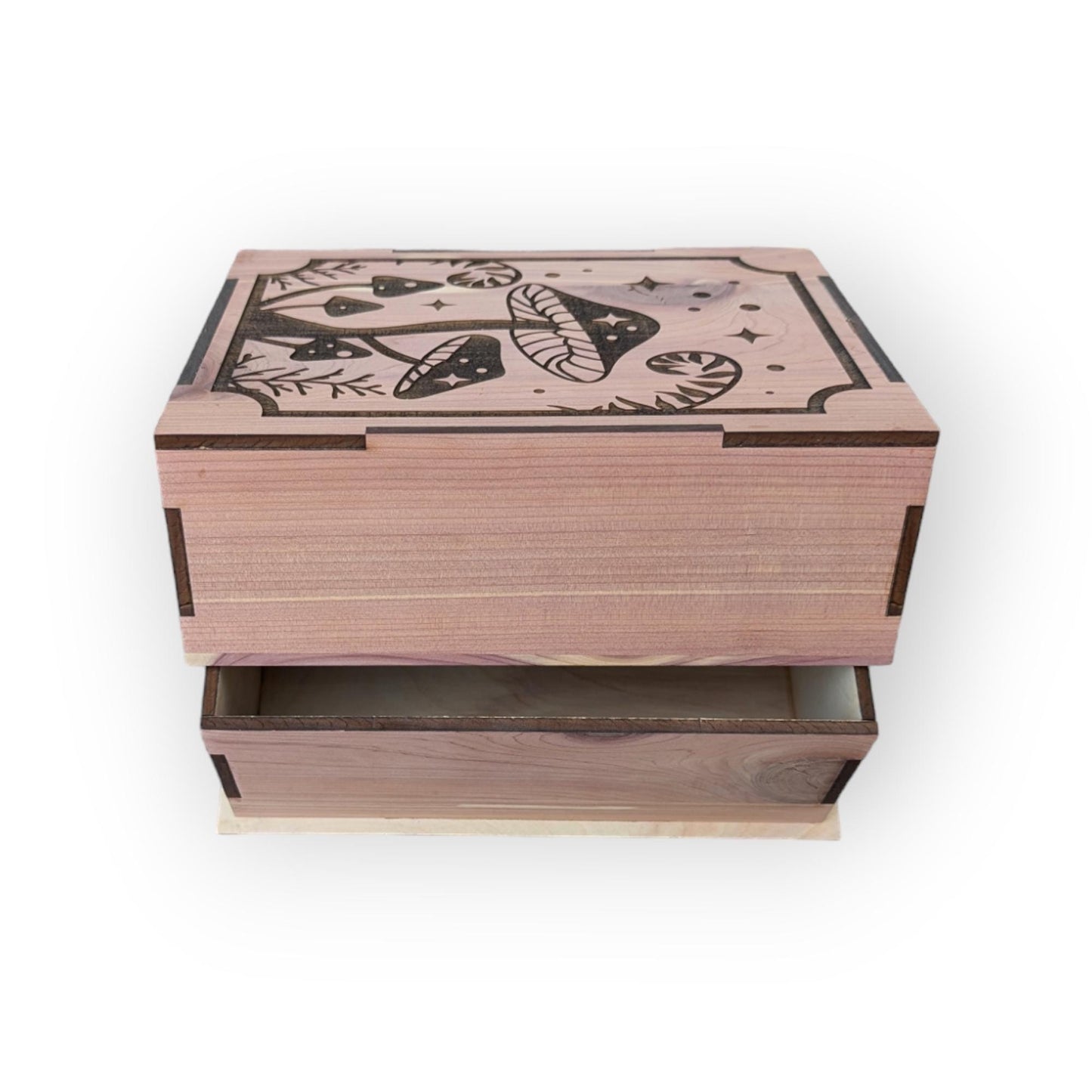 Custom Mushroom Wooden Display Box