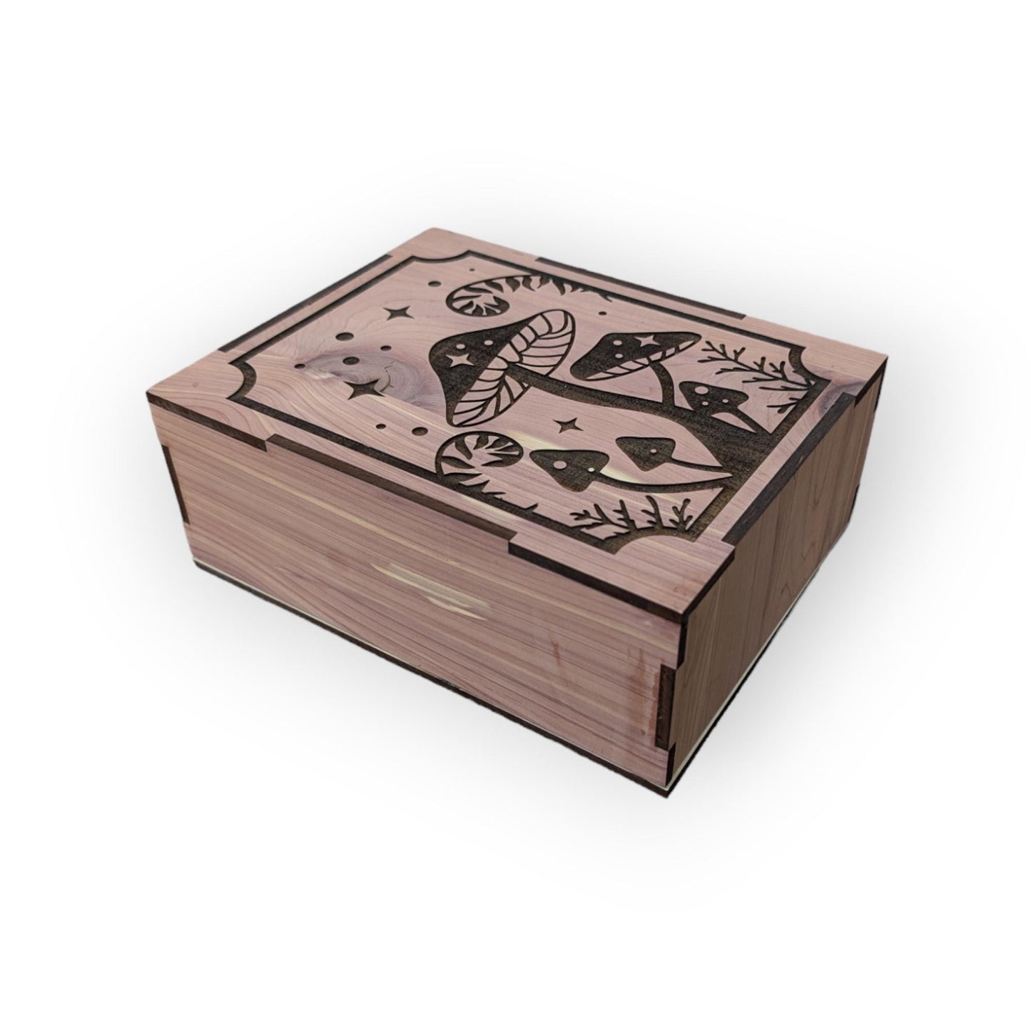 Custom Mushroom Wooden Display Box