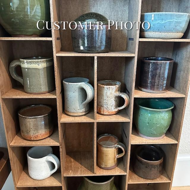 Shadow Box Wooden Display Shelf - Wall Cubby Shelf - Multiple Compartment Sizes - #10 - Trinket Shelf - Curio Cabinet