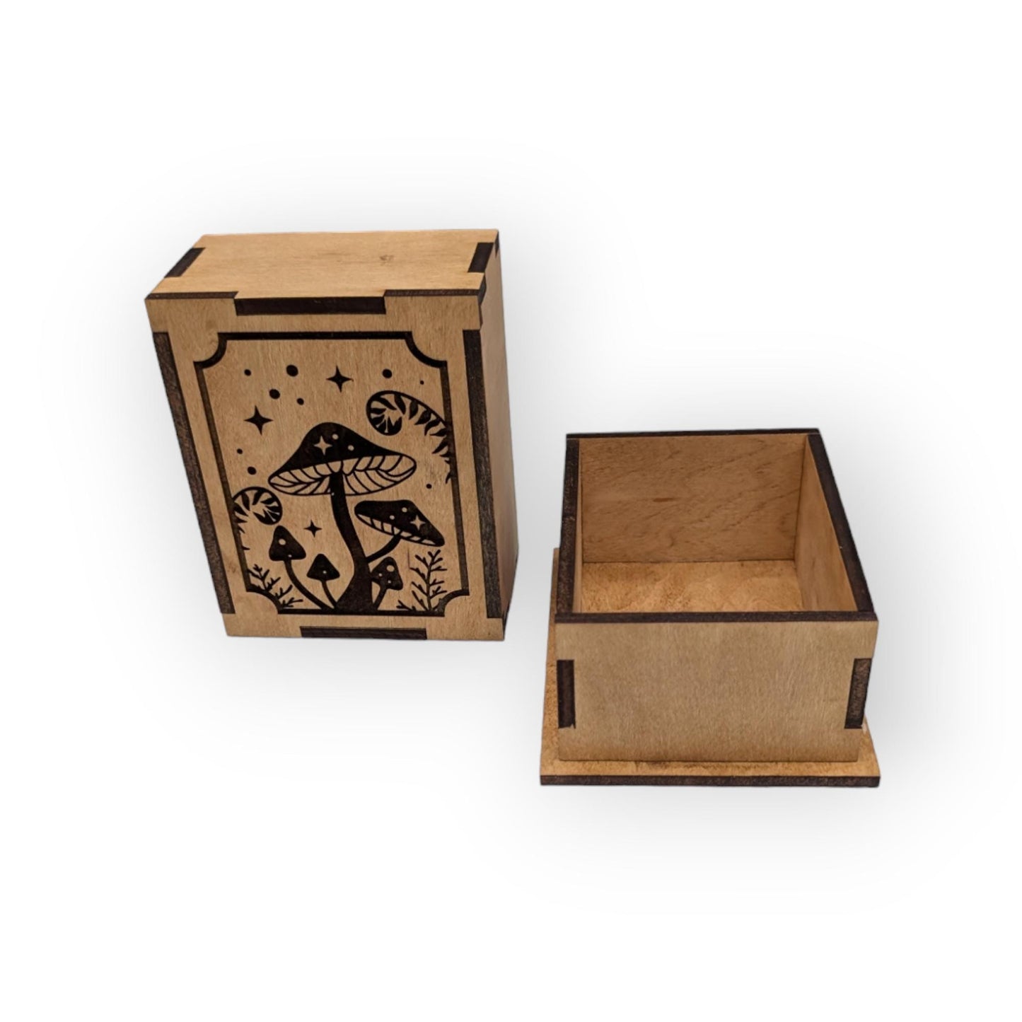 Custom Mushroom Wooden Display Box