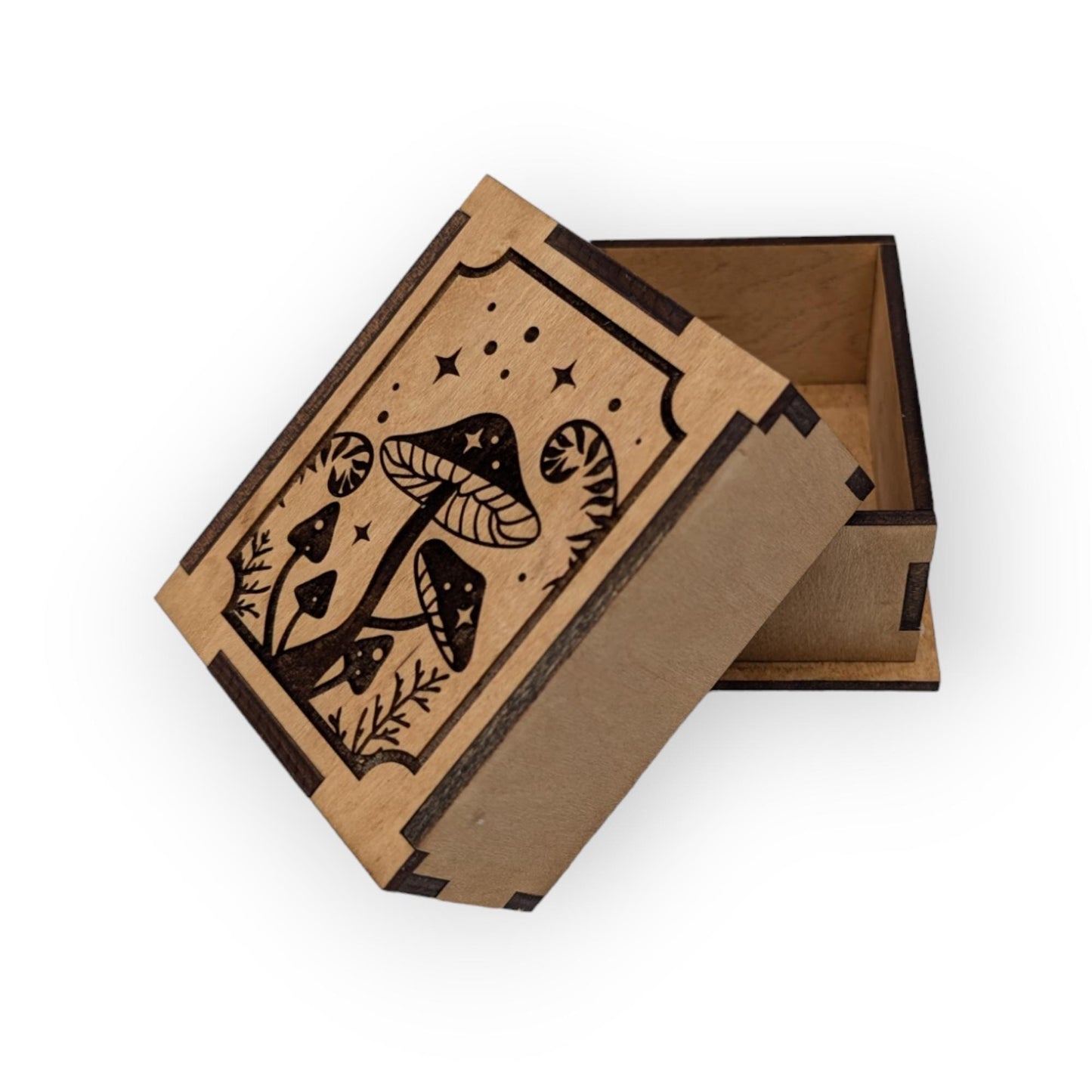 Custom Mushroom Wooden Display Box