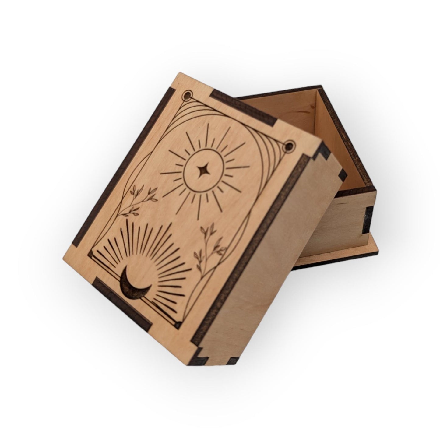 Sun and Moon Wooden Display Box