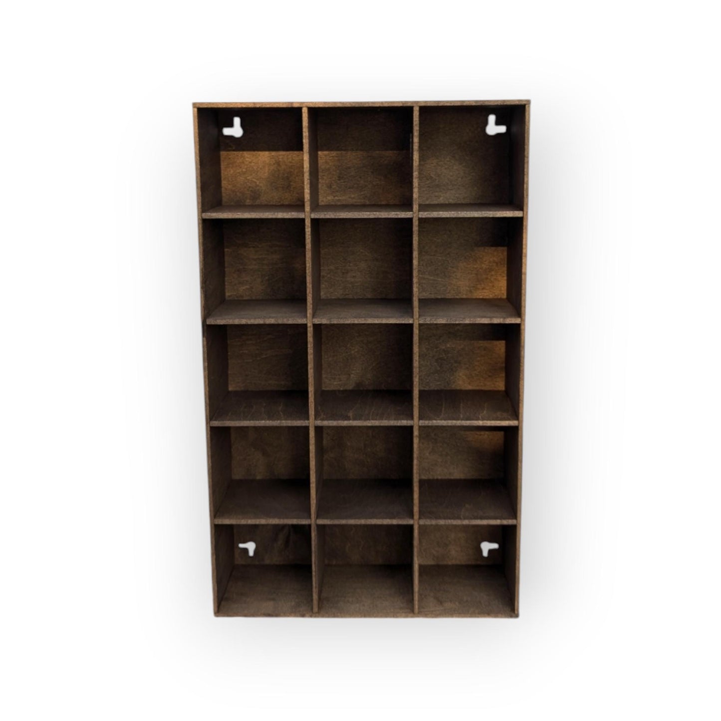15 Compartment Wooden Display Shelf - 4x4 - Trinket Shelf - Curio Cabinet