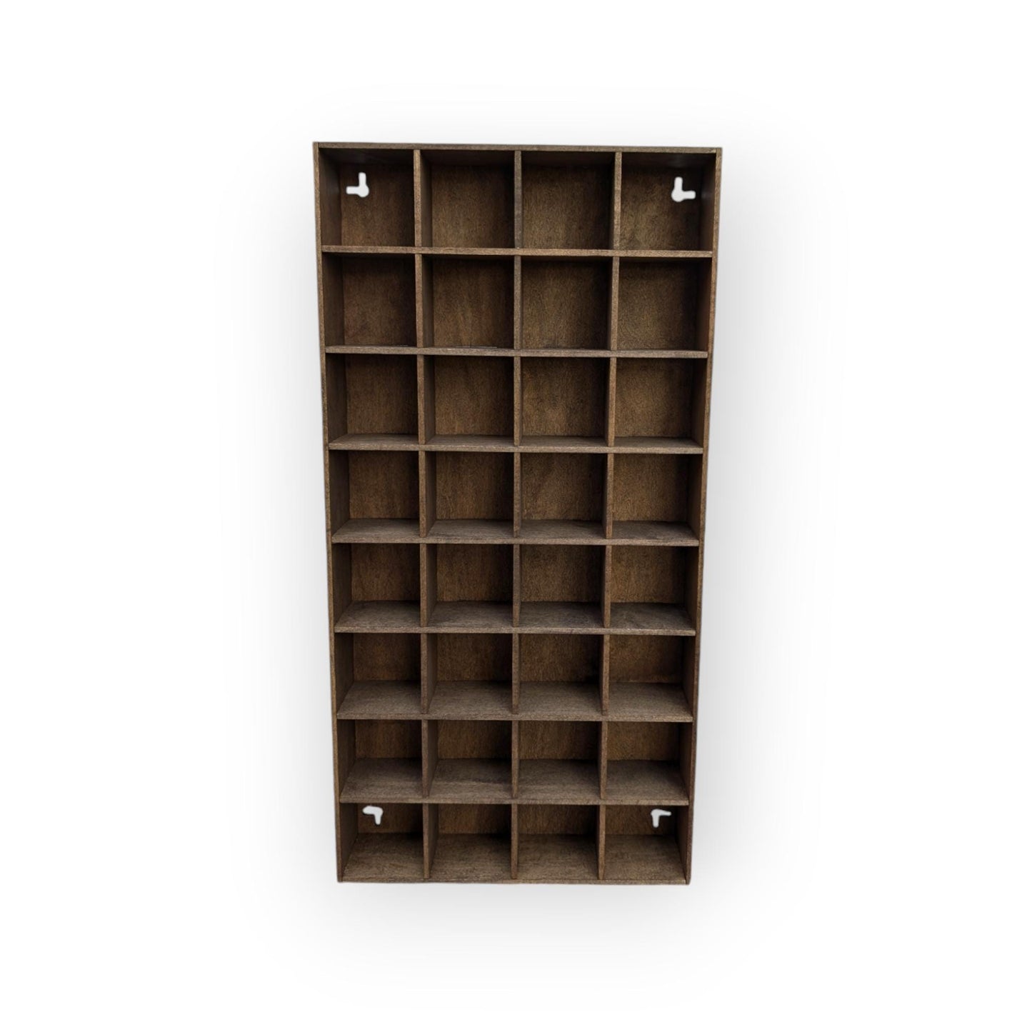 32 Compartment Wooden Display Shelf - 3x3 - Trinket Shelf - Curio Cabinet