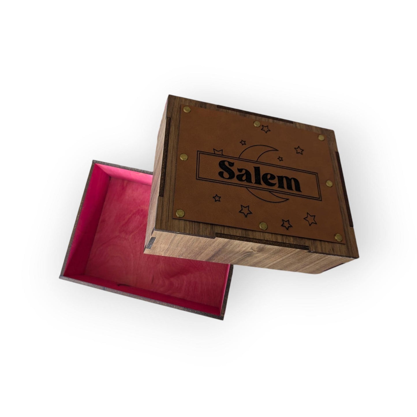 Custom Name Moon Frame Wooden Display Box