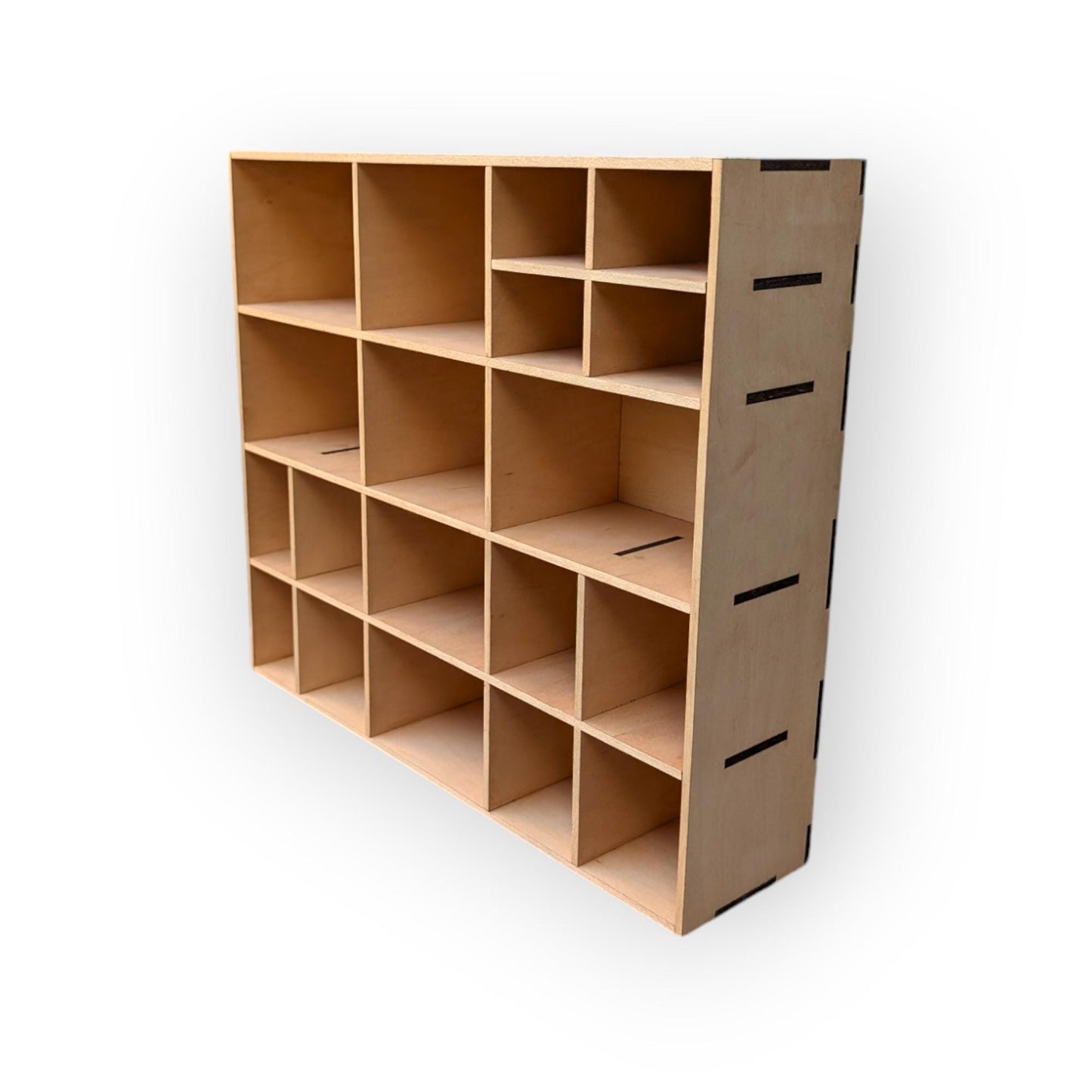 Shadow Box Wooden Display Shelf - Wall Cubby Shelf - Multiple Compartment Sizes - #17c - Trinket Shelf - Curio Cabinet