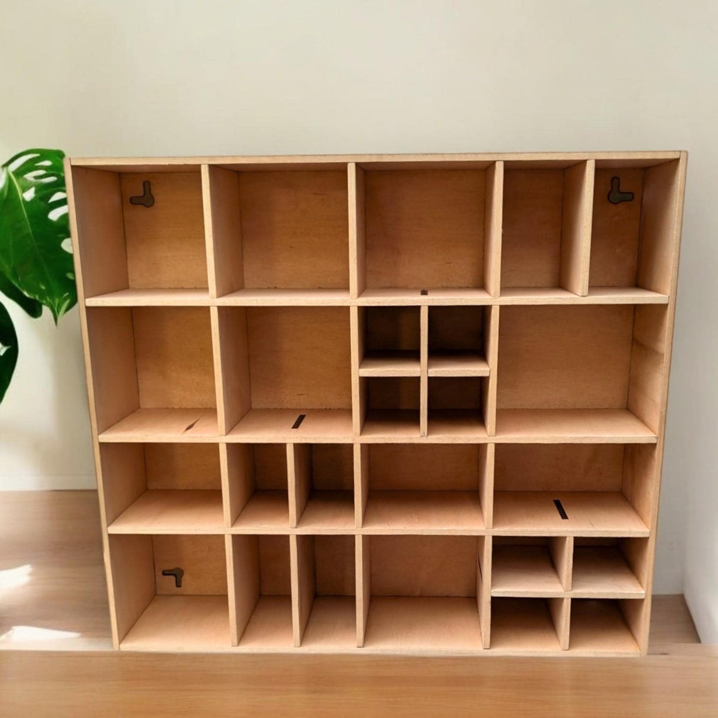 Shadow Box Wooden Display Shelf - Wall Cubby Shelf - Multiple Compartment Sizes - #17a - Trinket Shelf - Curio Cabinet