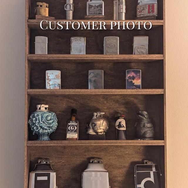 Shadow Box Wooden Display Shelf - Wall Cubby Shelf - Multiple Compartment Sizes - Trinket Shelf - Curio Cabinet