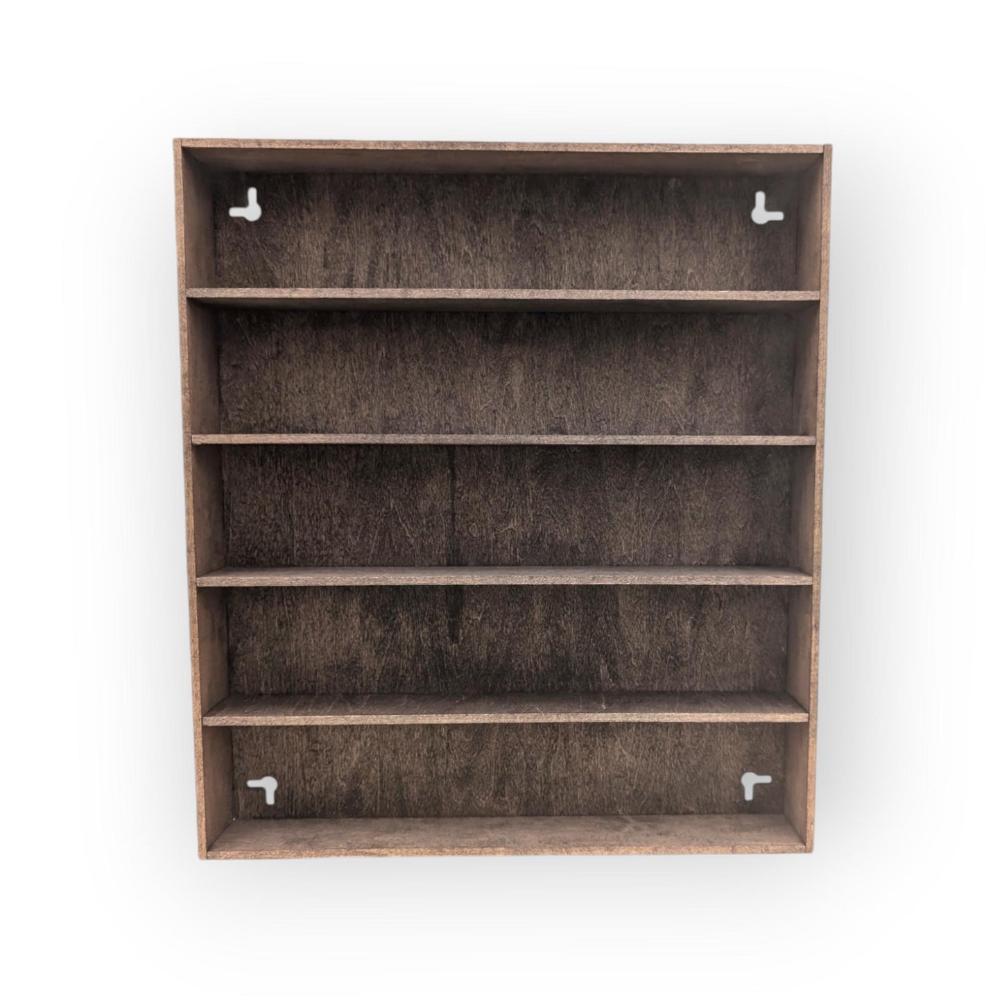 5 Compartment Wooden Display Shelf - 14.5x3 - Trinket Shelf - Curio Cabinet