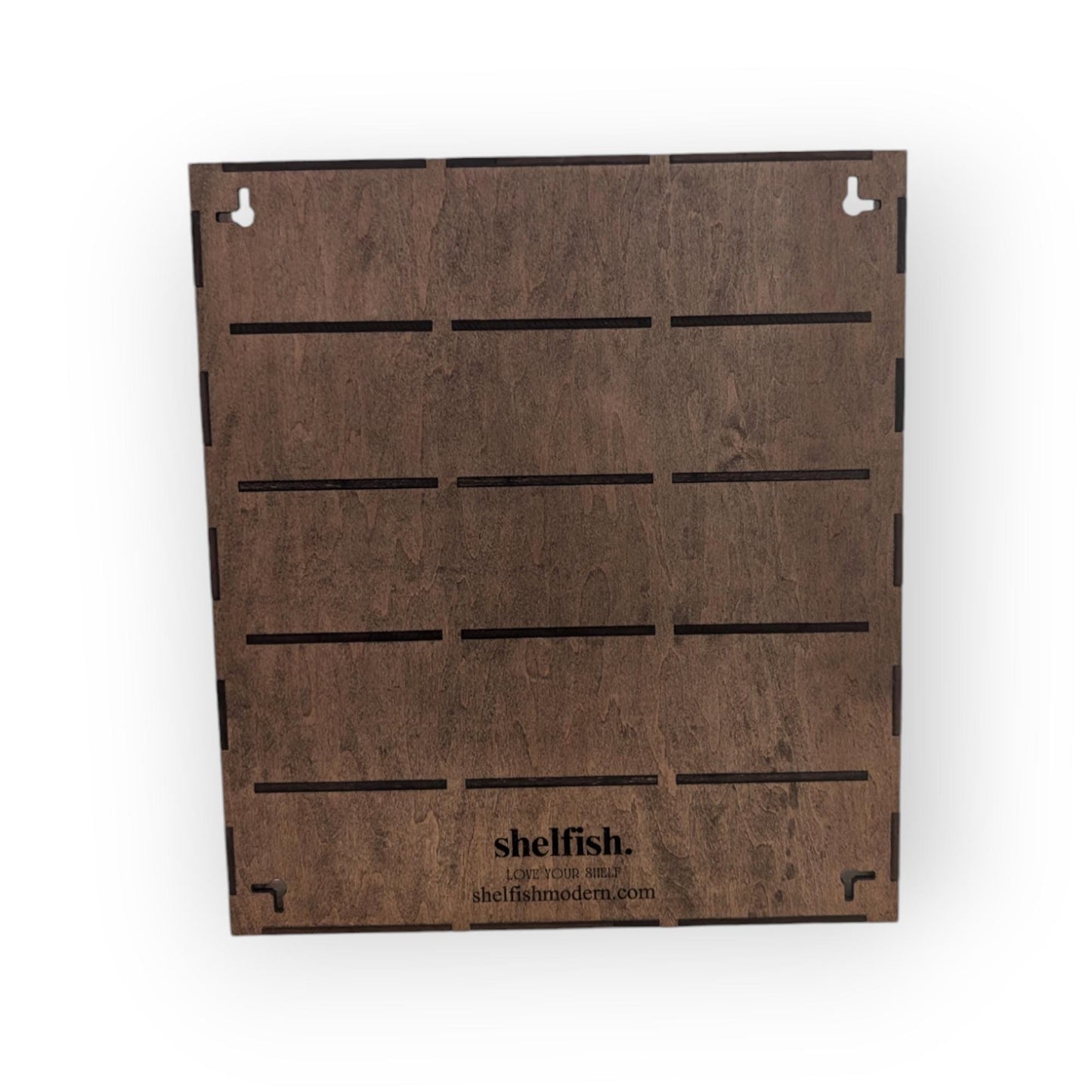 5 Compartment Wooden Display Shelf - 14.5x3 - Trinket Shelf - Curio Cabinet