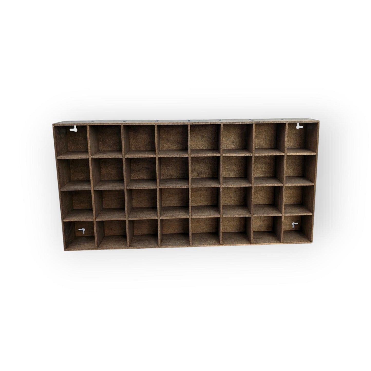 32 Compartment Wooden Display Shelf - 3x3 - Trinket Shelf - Curio Cabinet