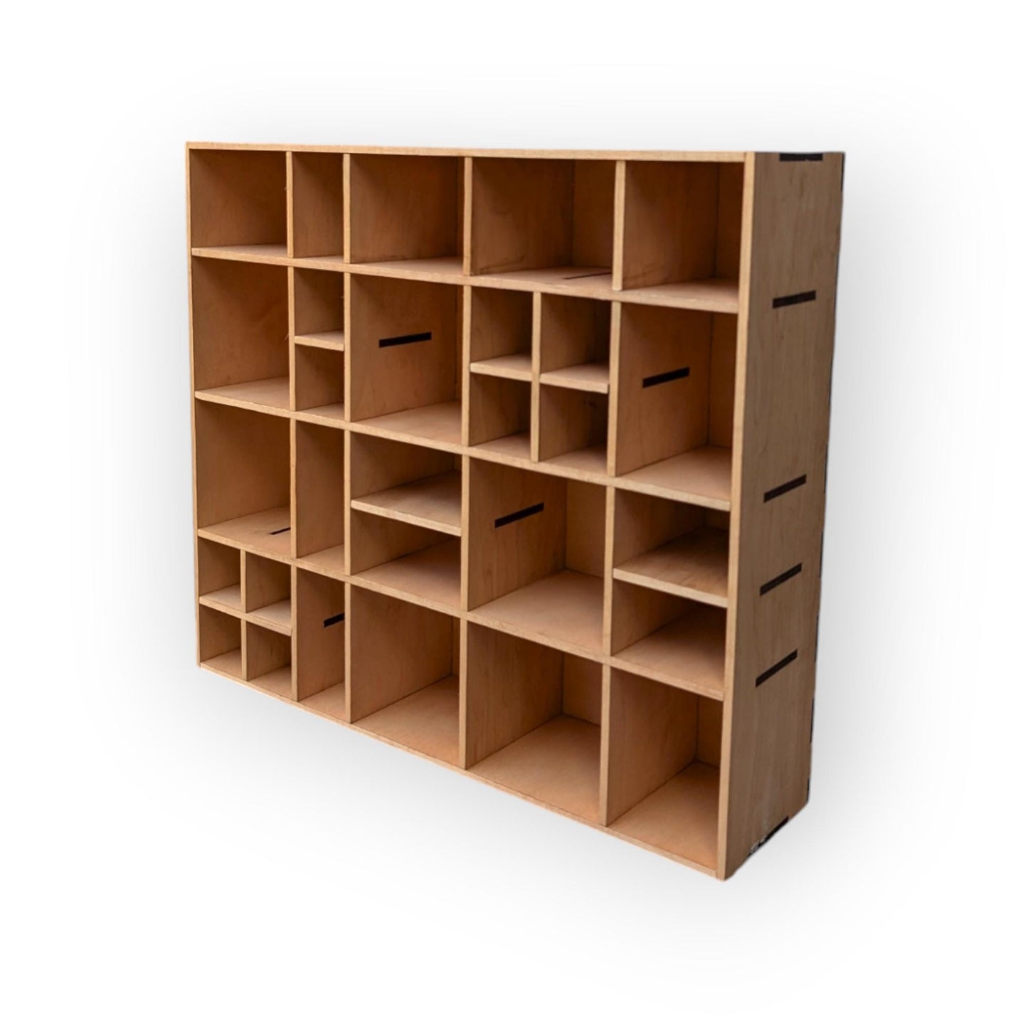 Shadow Box Wooden Display Shelf - Wall Cubby Shelf - Multiple Compartment Sizes - #17b - Trinket Shelf - Curio Cabinet