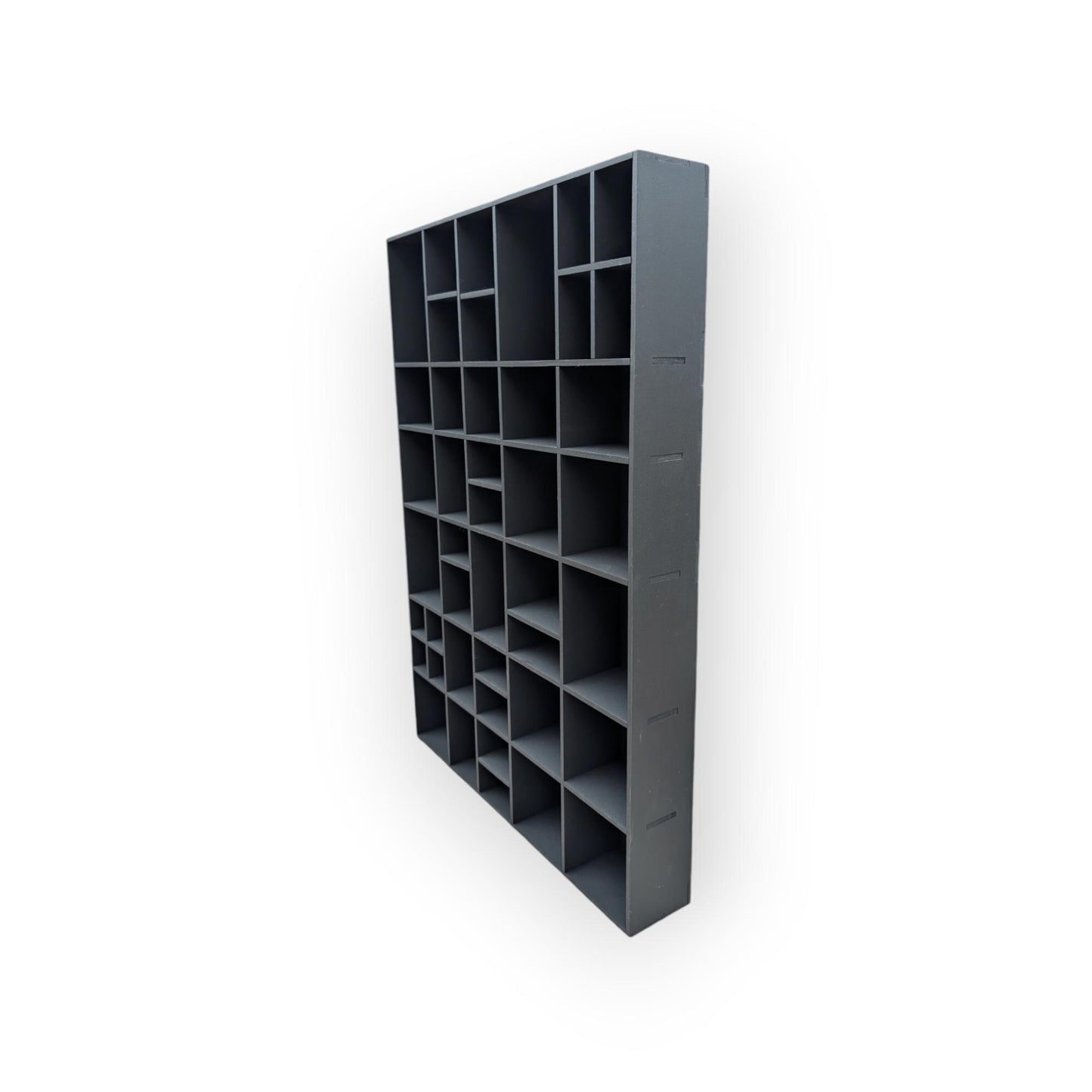 Shadow Box Wooden Display Shelf - Wall Cubby Shelf - Multiple Compartment Sizes - #5 - Trinket Shelf - Curio Cabinet