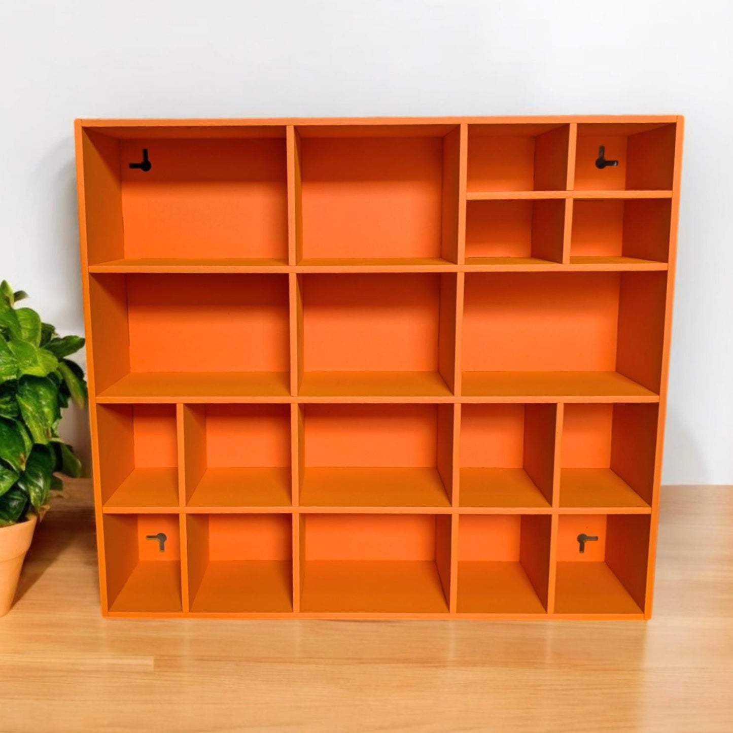 Shadow Box Wooden Display Shelf - Wall Cubby Shelf - Multiple Compartment Sizes - #17c - Trinket Shelf - Curio Cabinet