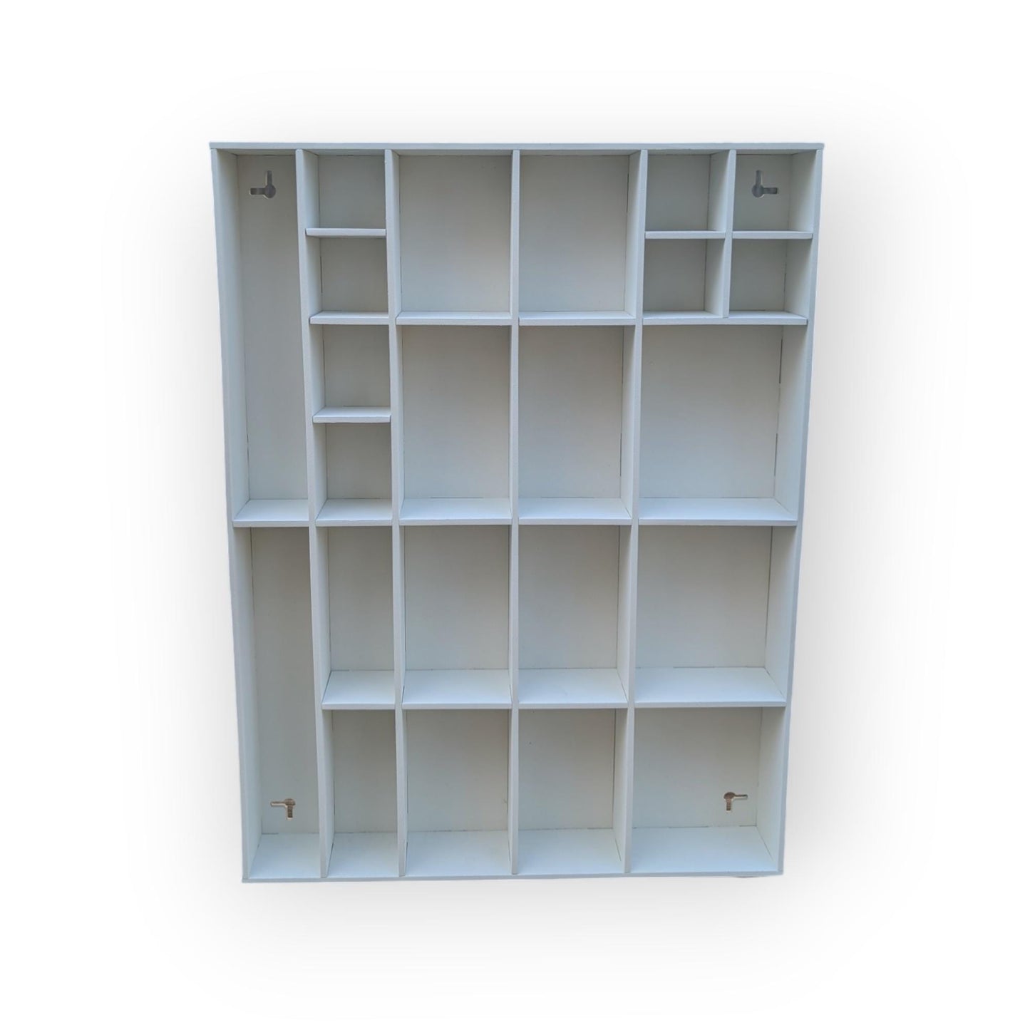 Shadow Box Wooden Display Shelf - Wall Cubby Shelf - Multiple Compartment Sizes - #1 - Trinket Shelf - Curio Cabinet