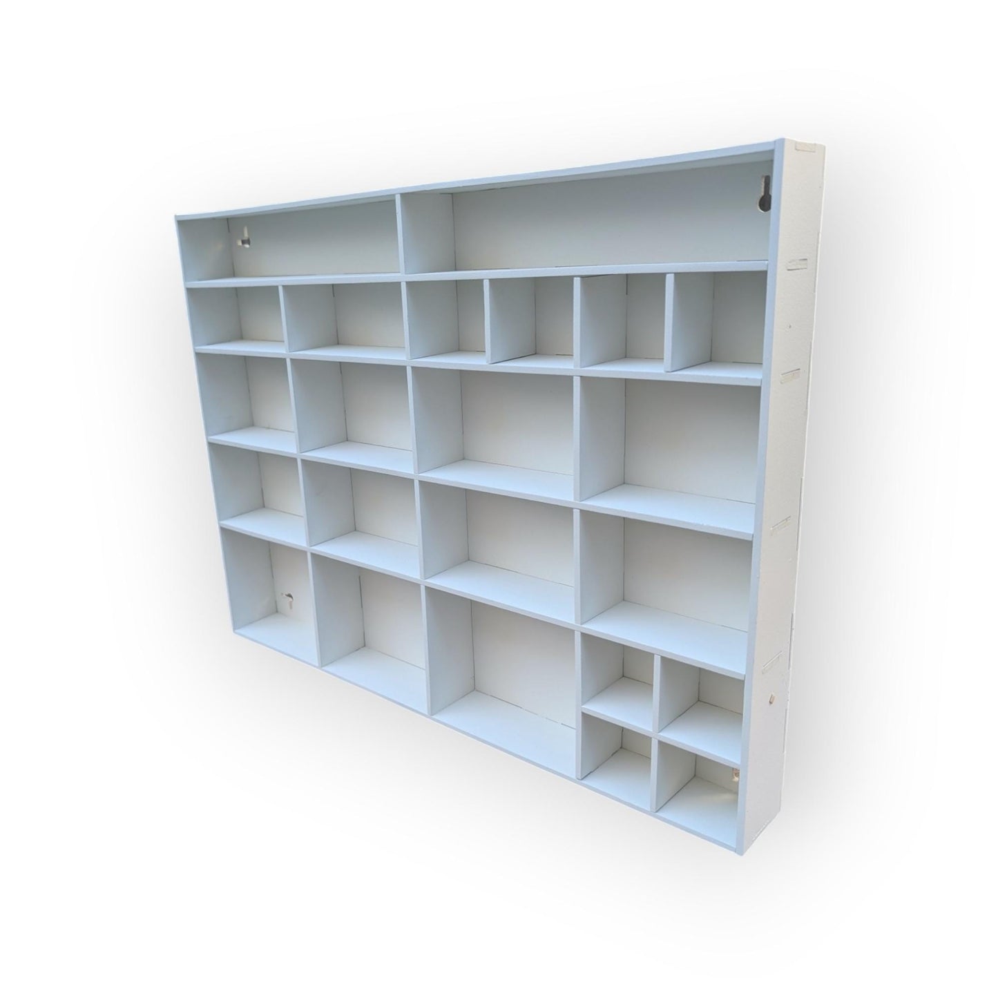 Shadow Box Wooden Display Shelf - Wall Cubby Shelf - Multiple Compartment Sizes - #1 - Trinket Shelf - Curio Cabinet