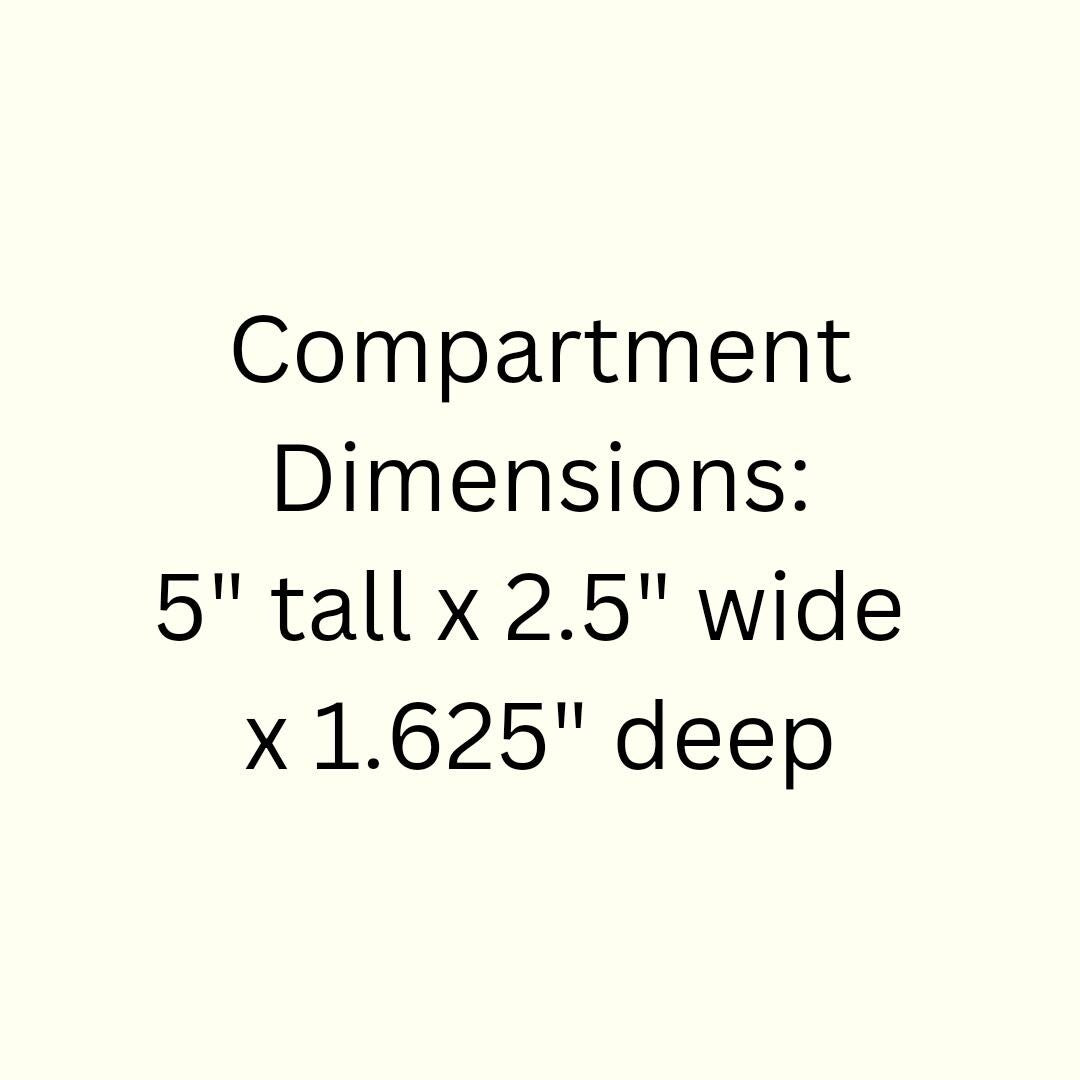 25 Compartment Wooden Display Shelf - 5x2.5 - Trinket Shelf - Curio Cabinet