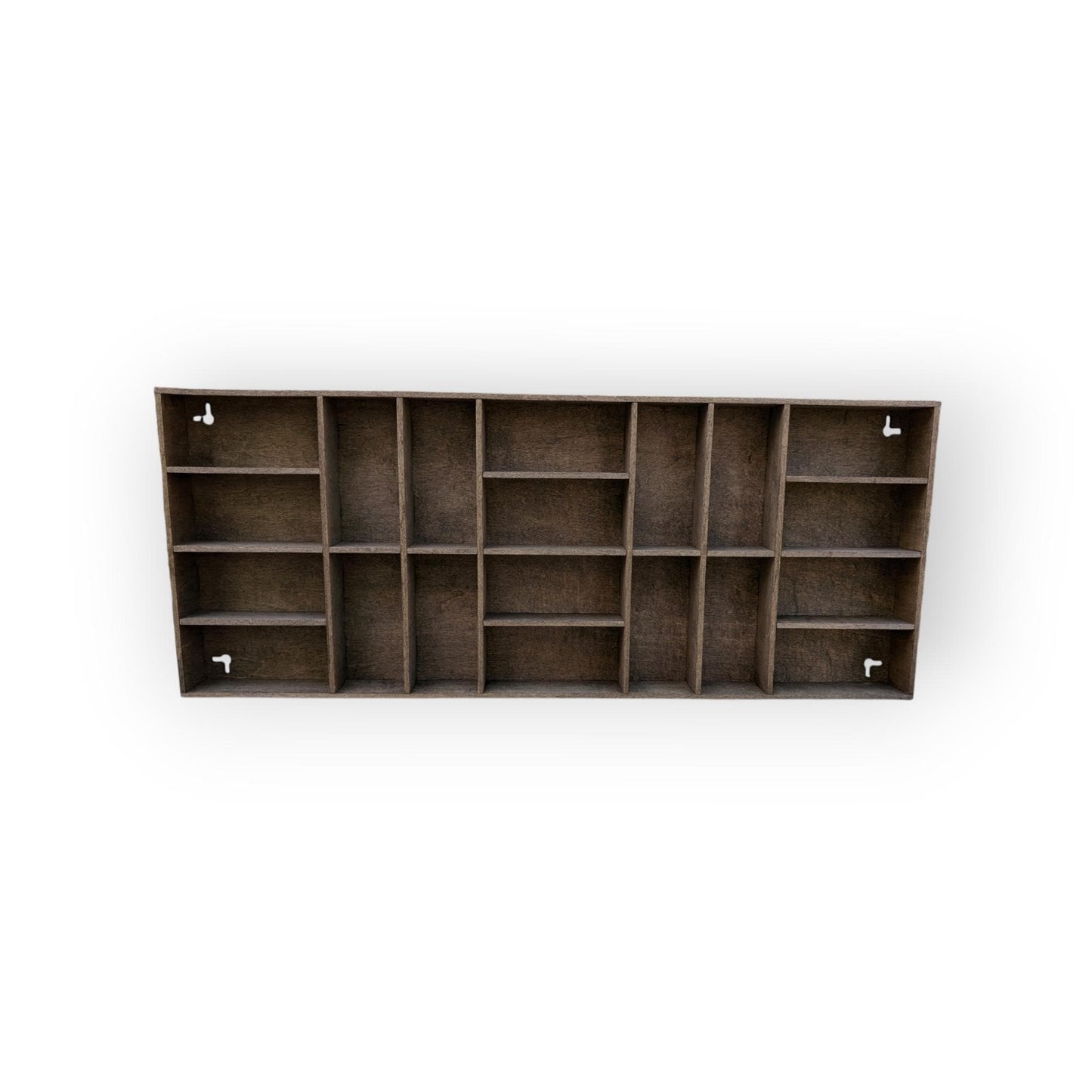 Shadow Box Wooden Display Shelf - Wall Cubby Shelf - Multiple Compartment Sizes - #22 - Trinket Shelf - Curio Cabinet