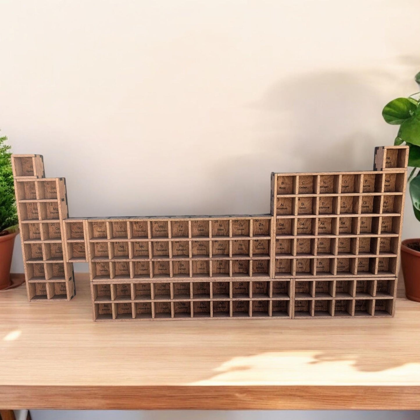Periodic table Shelf - Table of the Elements Display Shelf - Scientific Education Tools - Scientist Gift - Teacher Gift