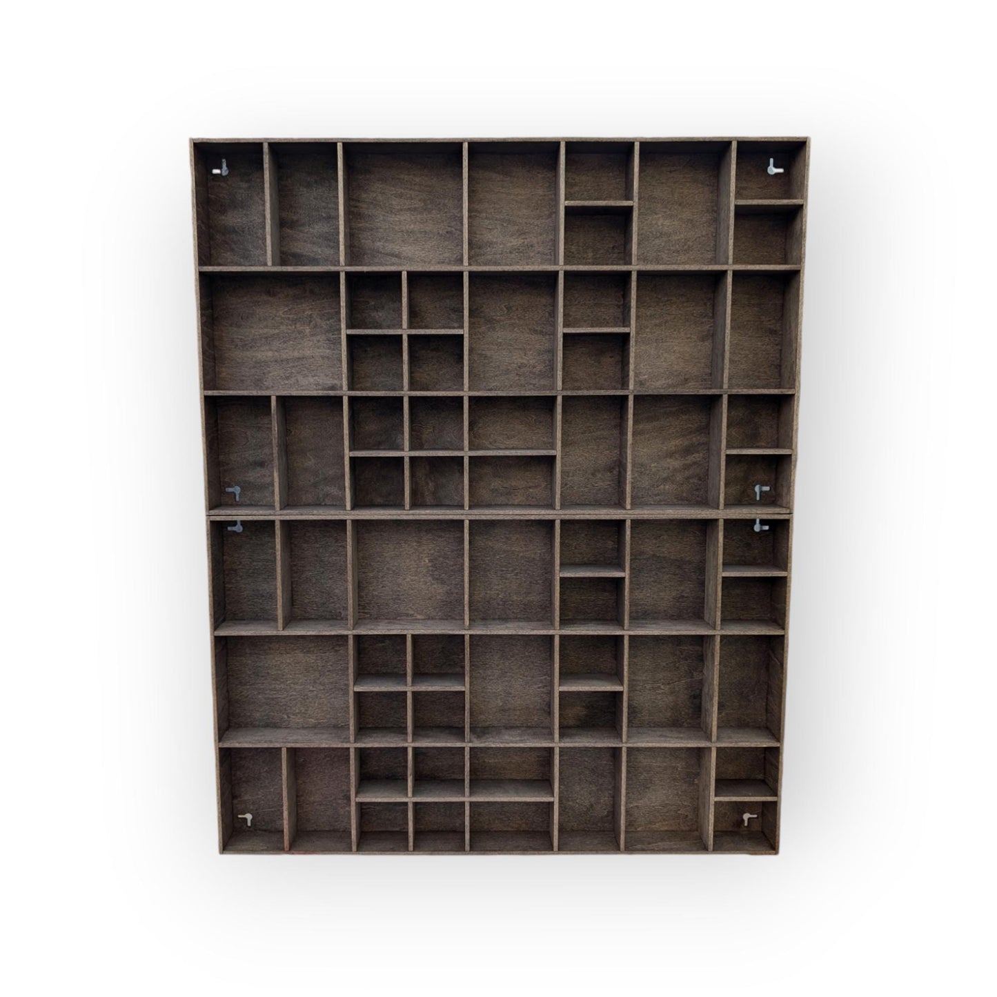 Shadow Box Wooden Display Shelf - Wall Cubby Shelf - Multiple Compartment Sizes - #19 - Trinket Shelf - Curio Cabinet