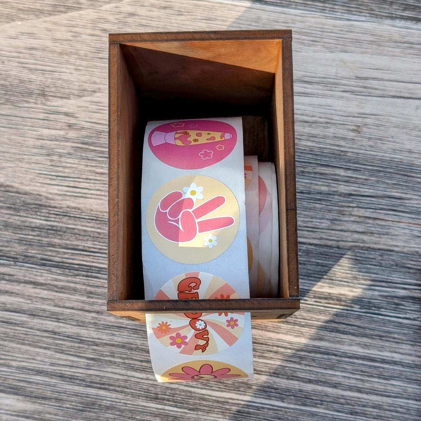 Custom Logo Sticker Dispenser Box