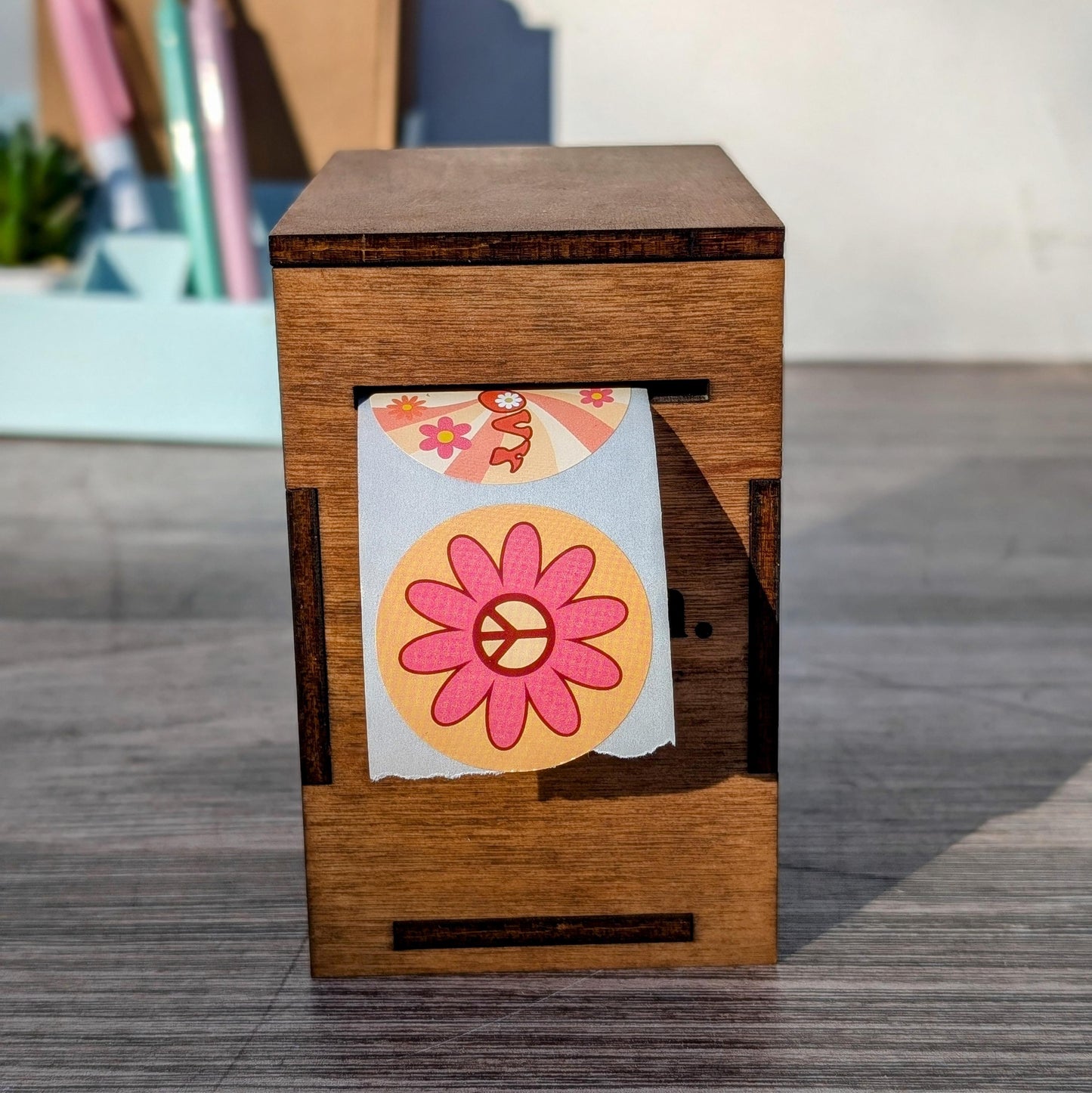 Custom Logo Sticker Dispenser Box