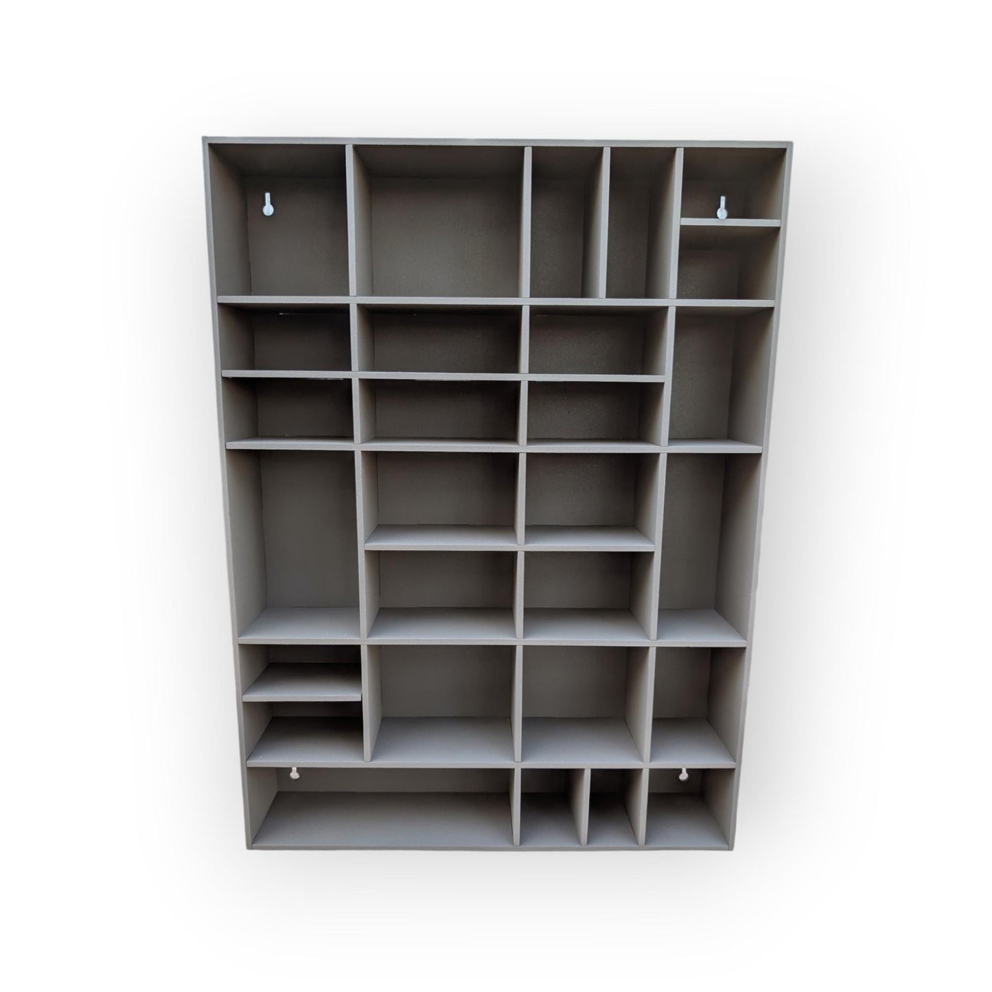 Shadow Box Wooden Display Shelf - Wall Cubby Shelf - Multiple Compartment Sizes - #24 - Trinket Shelf - Curio Cabinet
