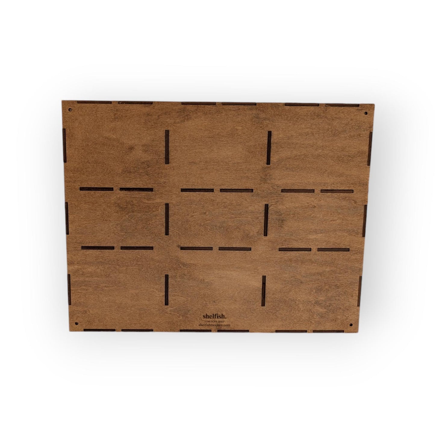 9 Compartment Wooden Display Shelf - Multiple Compartment Sizes - Trinket Shelf - Curio Cabinet