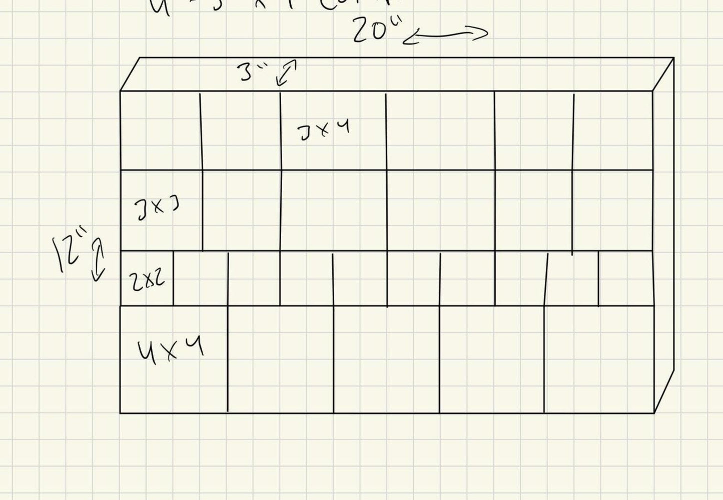 Shadow Box Wooden Display Shelf - Wall Cubby Shelf - Multiple Compartment Sizes - #25 - Trinket Shelf - Curio Cabinet