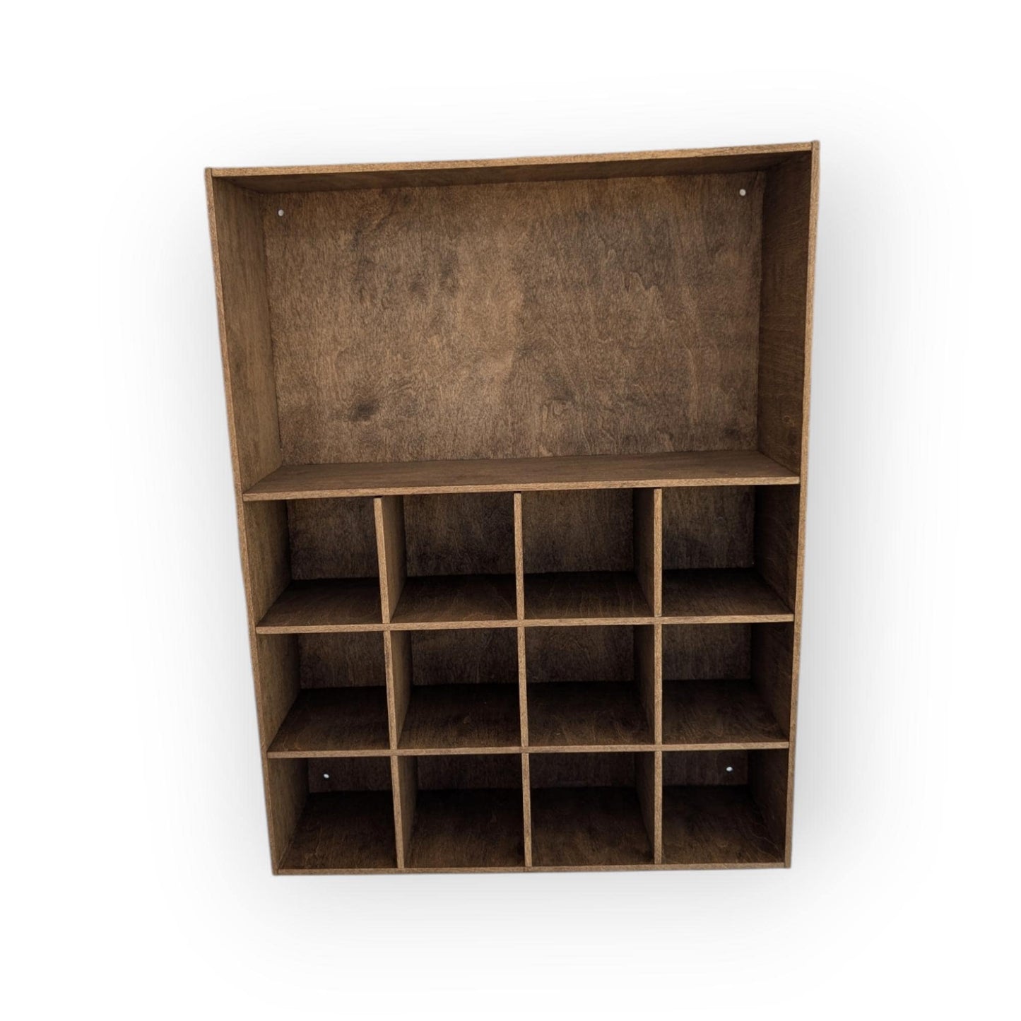 13 Compartment Wooden Display Shelf - 3.5x3.5 - Trinket Shelf - Curio Cabinet