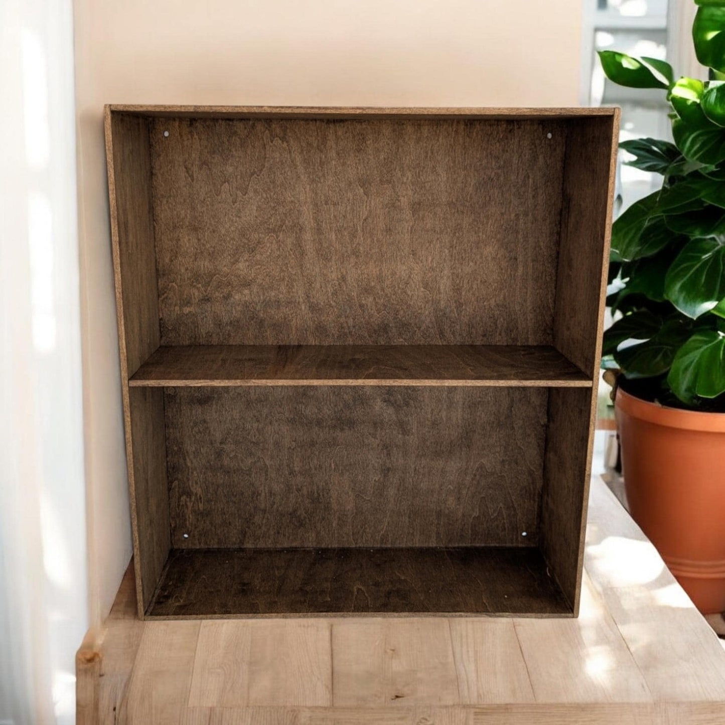 12 Compartment Wooden Display Shelf - 8x14.5 - Trinket Shelf - Curio Cabinet