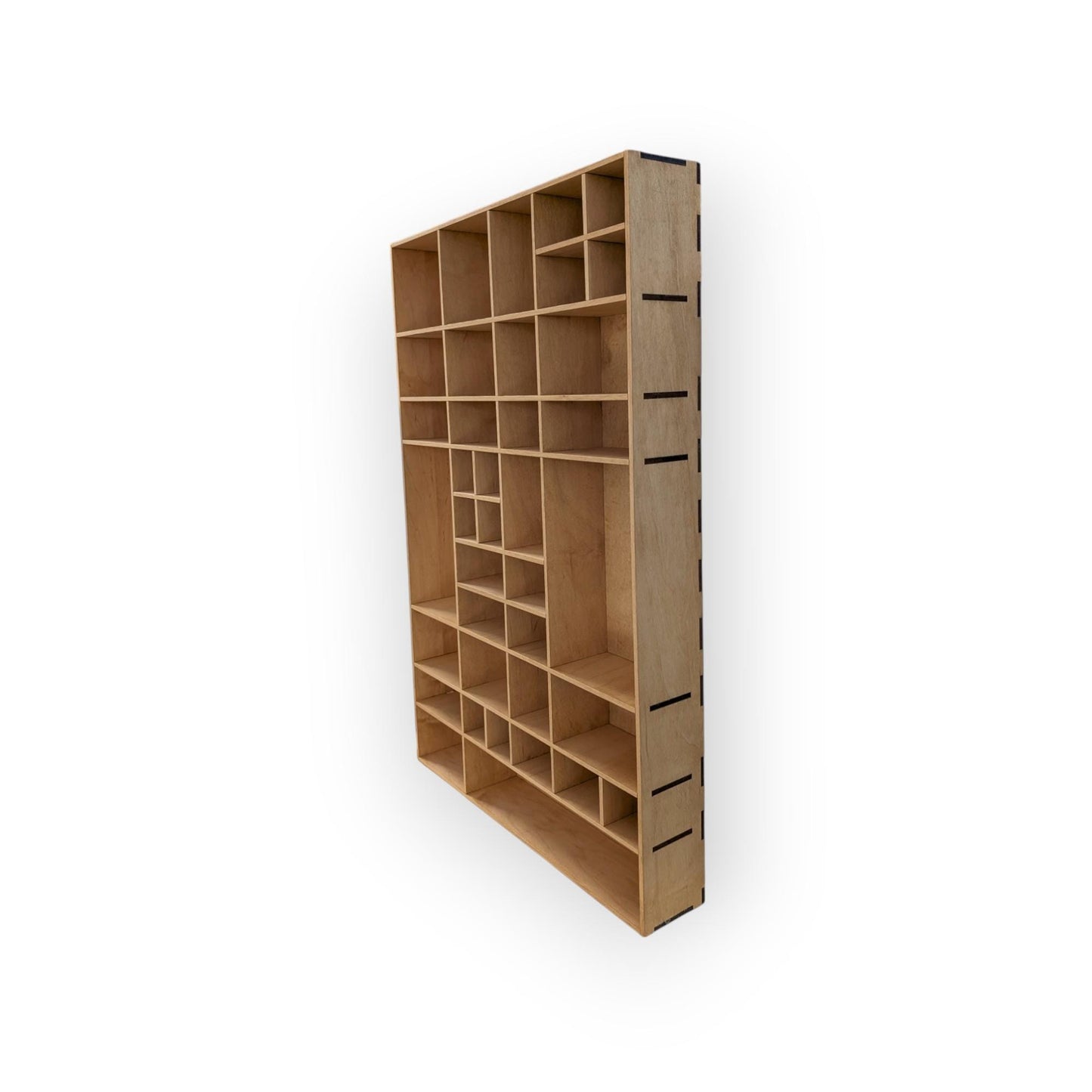 Shadow Box Wooden Display Shelf - Wall Cubby Shelf - Multiple Compartment Sizes - #28 - Trinket Shelf - Curio Cabinet
