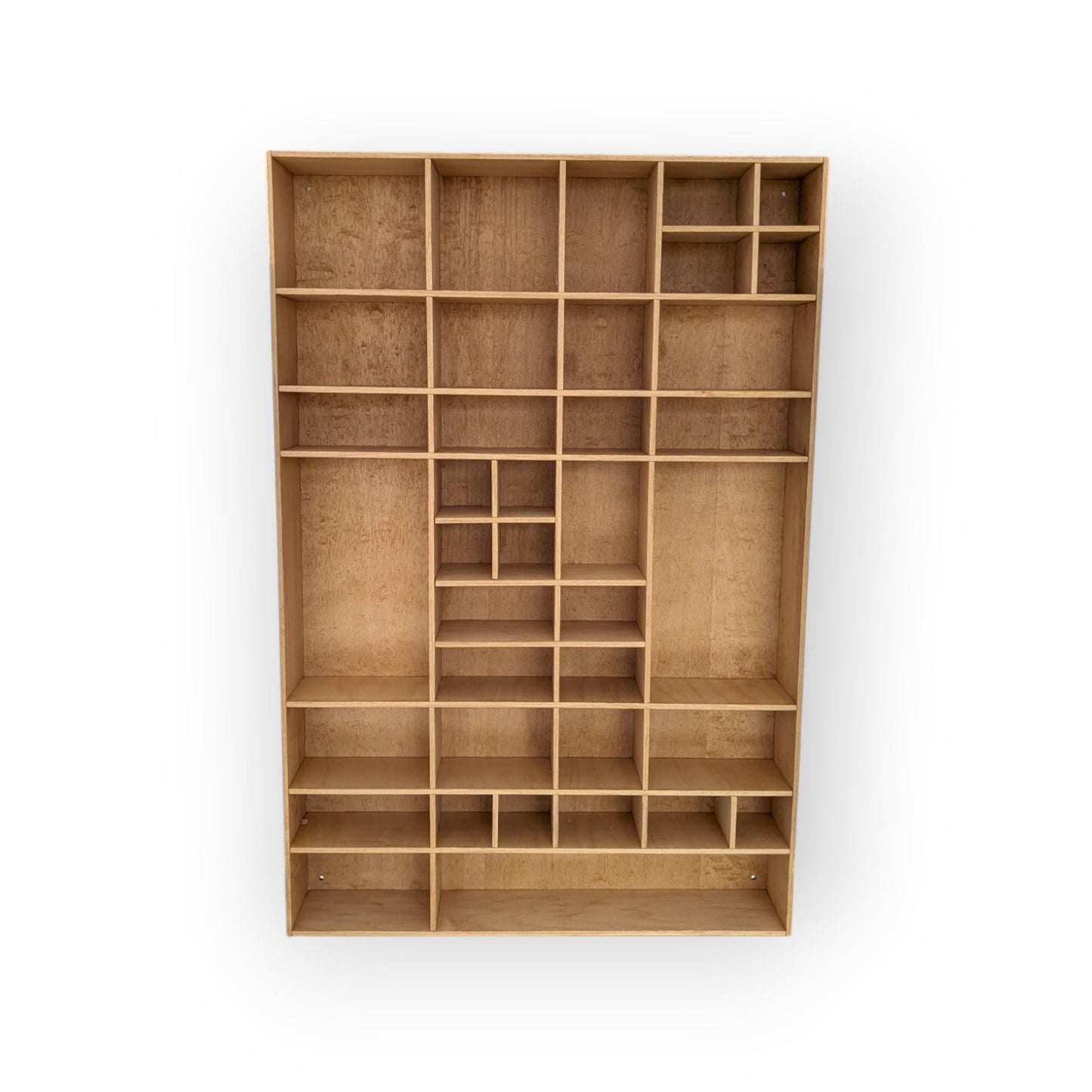 Shadow Box Wooden Display Shelf - Wall Cubby Shelf - Multiple Compartment Sizes - #28 - Trinket Shelf - Curio Cabinet