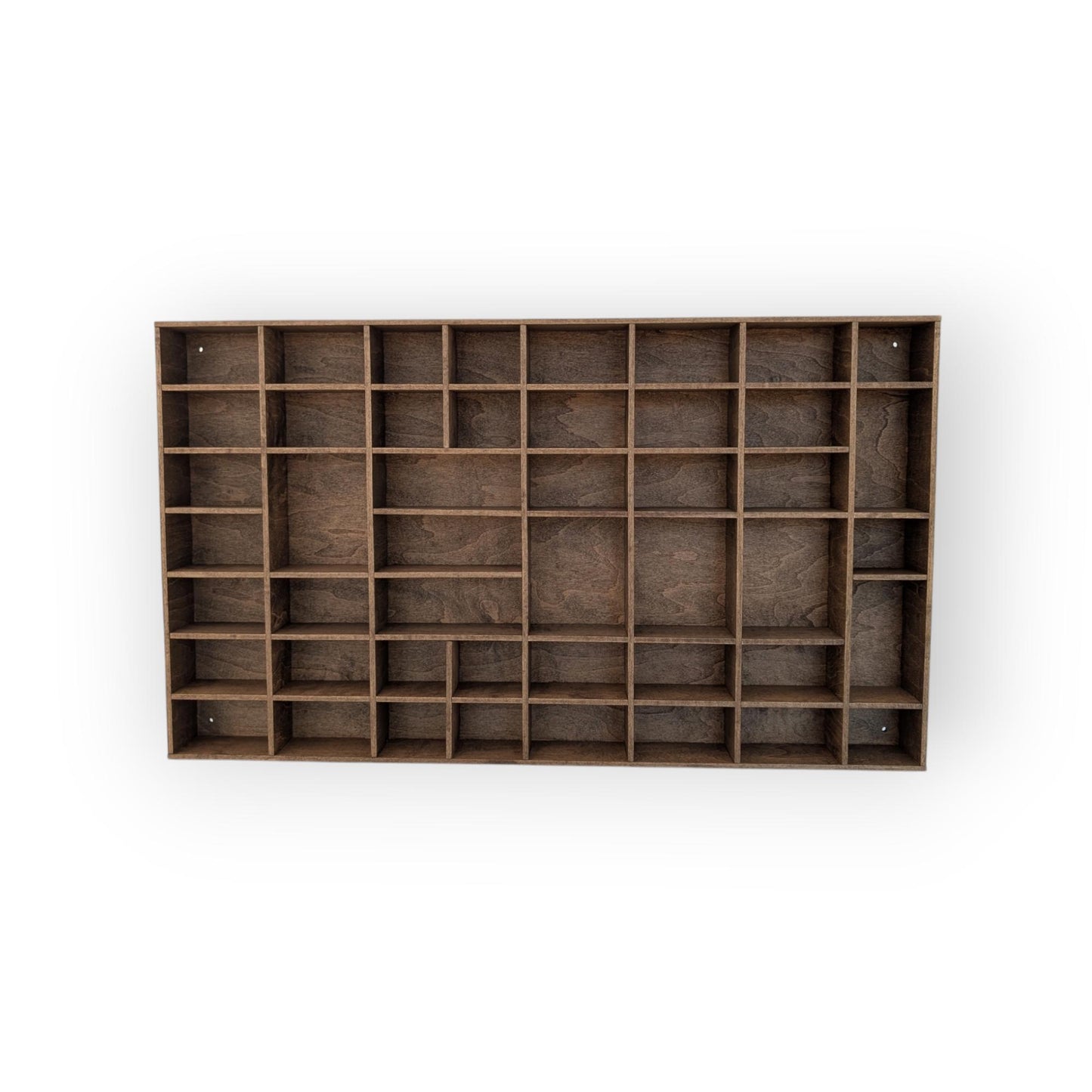 Shadow Box Wooden Display Shelf - Wall Cubby Shelf - Multiple Compartment Sizes - #30 - Trinket Shelf - Curio Cabinet