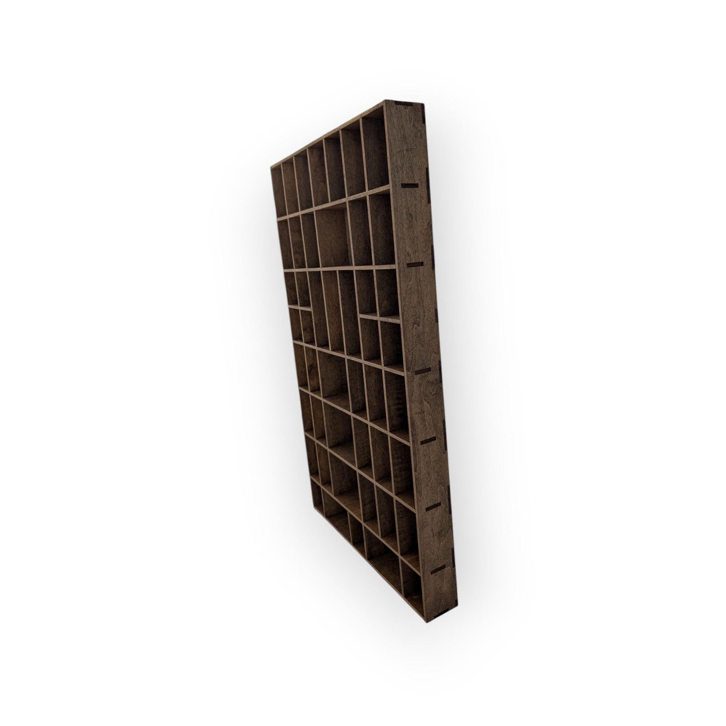 Shadow Box Wooden Display Shelf - Wall Cubby Shelf - Multiple Compartment Sizes - #30 - Trinket Shelf - Curio Cabinet