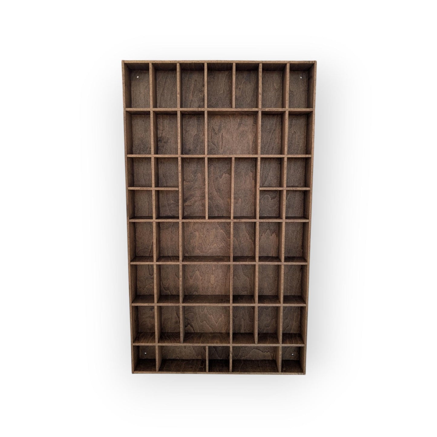 Shadow Box Wooden Display Shelf - Wall Cubby Shelf - Multiple Compartment Sizes - #30 - Trinket Shelf - Curio Cabinet