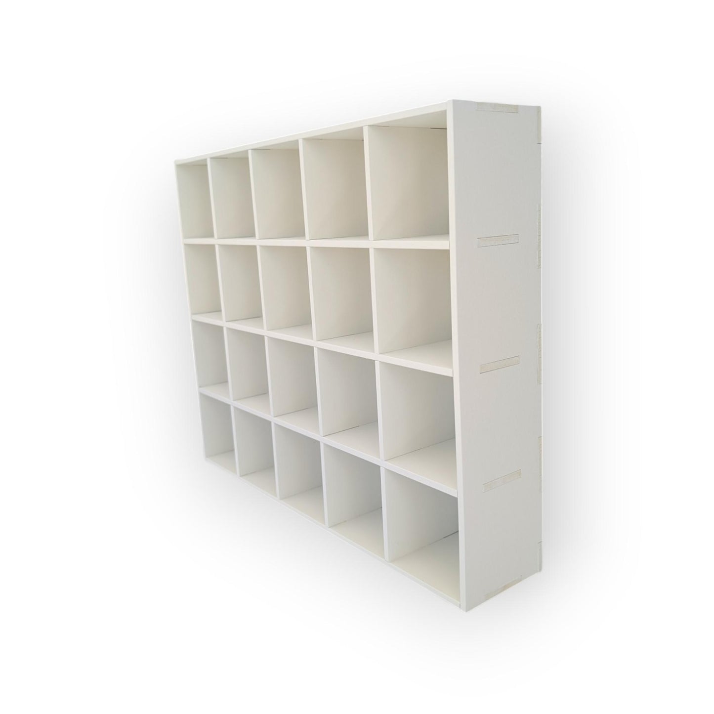 20 Compartment Wooden Display Shelf - 3x3 - Trinket Shelf - Curio Cabinet